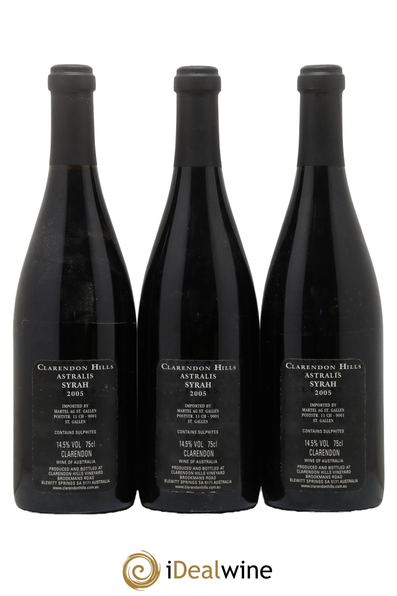 McLaren Vale Astralis Clarendon Hills 2005 - Lot de 3 bouteilles - 1