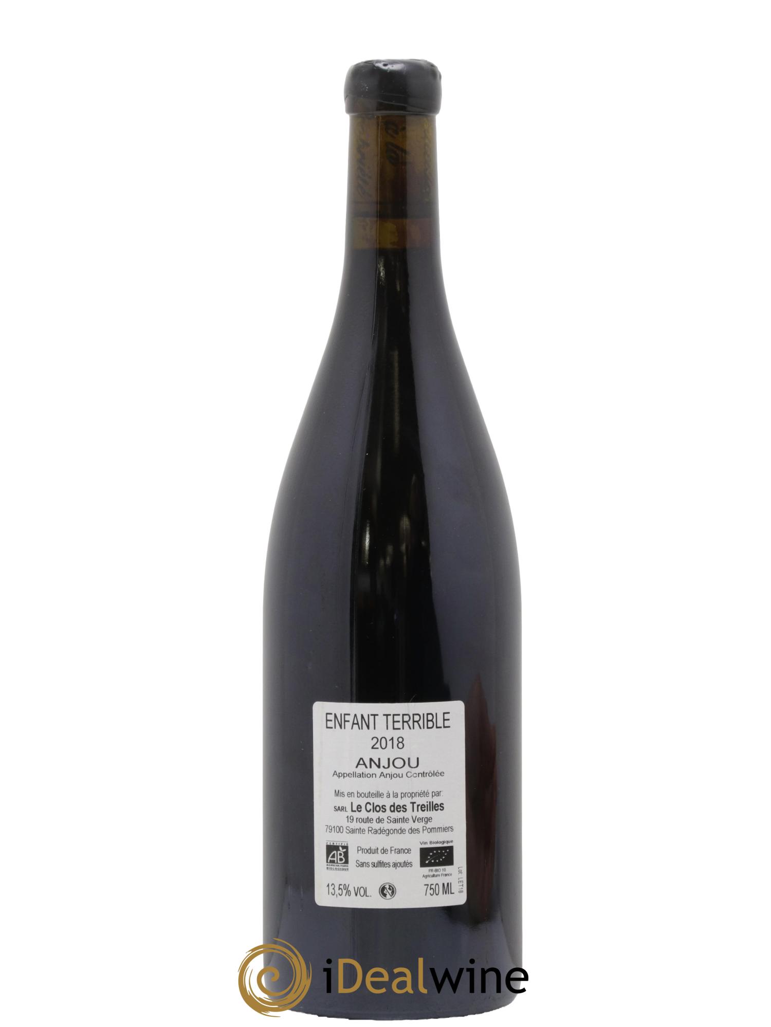 Anjou Clos des Treilles L'Enfant Terrible Nicolas Réau 2018 - Lot de 1 bouteille - 1