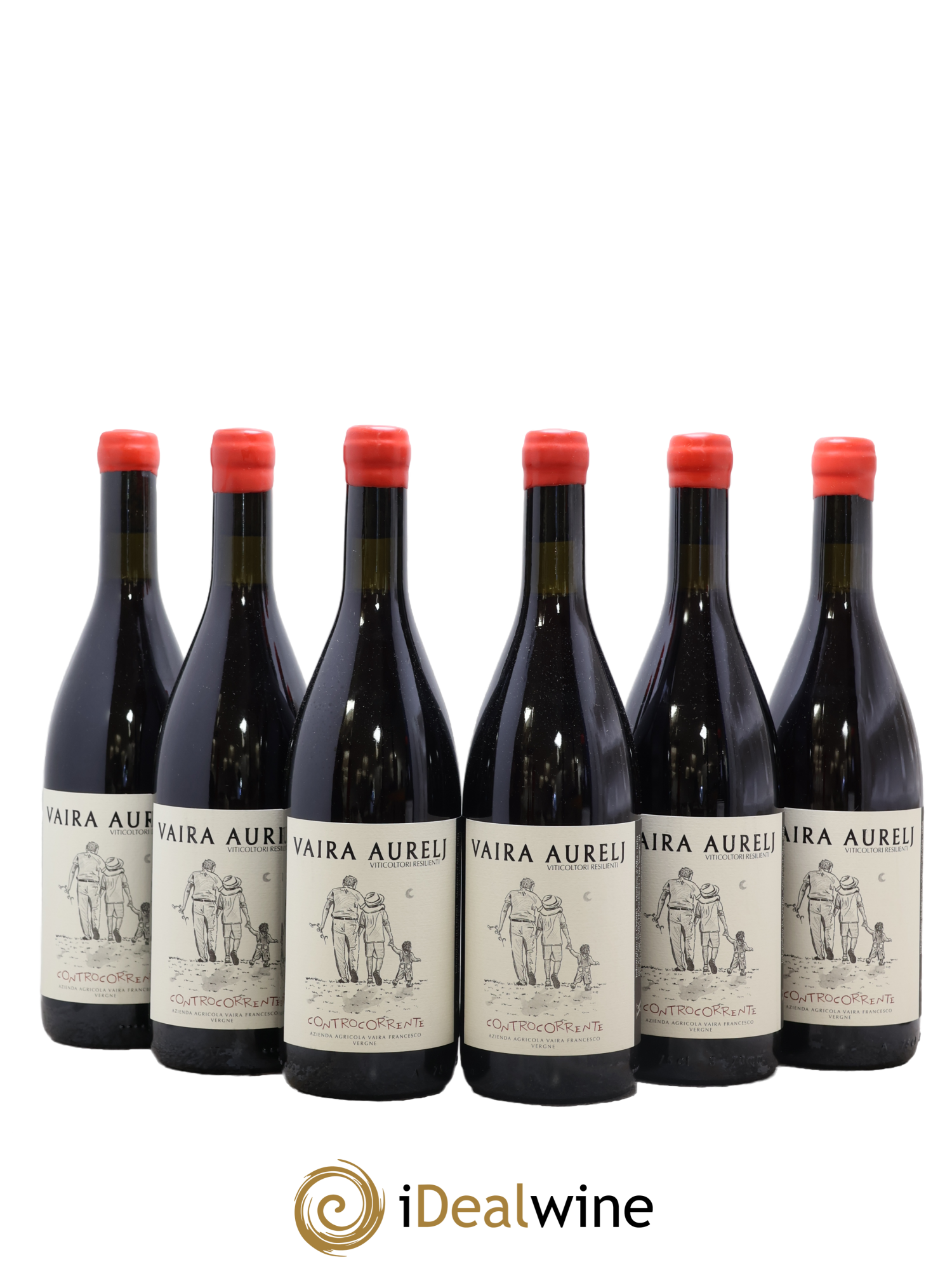 Italie Vino Rosso Controcorrente Vaira Aurelj 2022 - Lot of 6 bottles - 0
