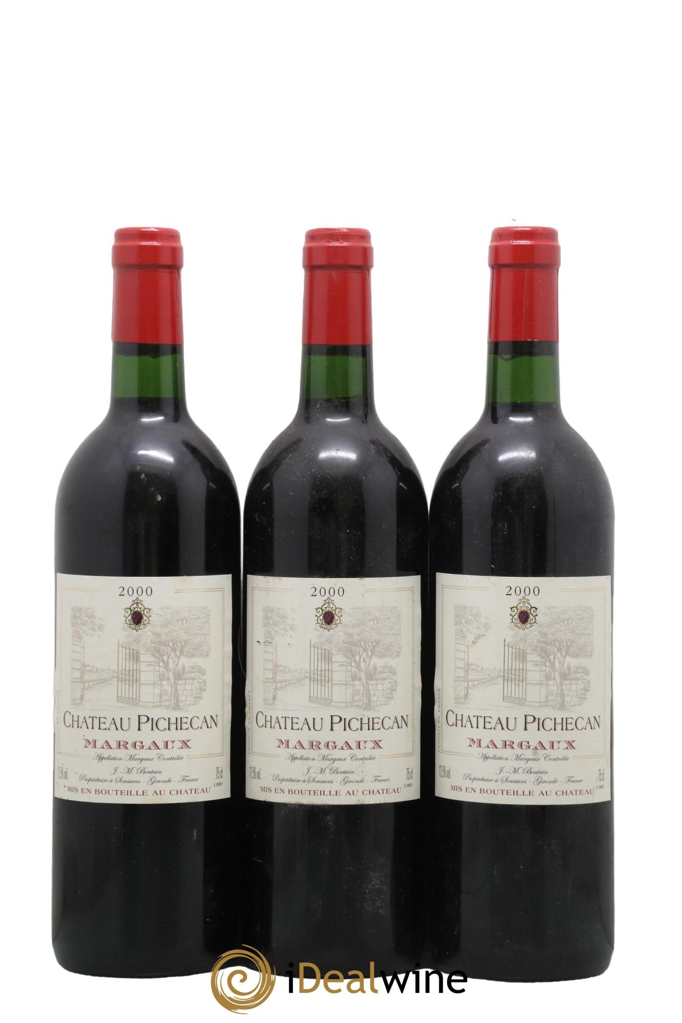 Margaux Château Pichecan 2000 - Lot de 6 bouteilles - 2