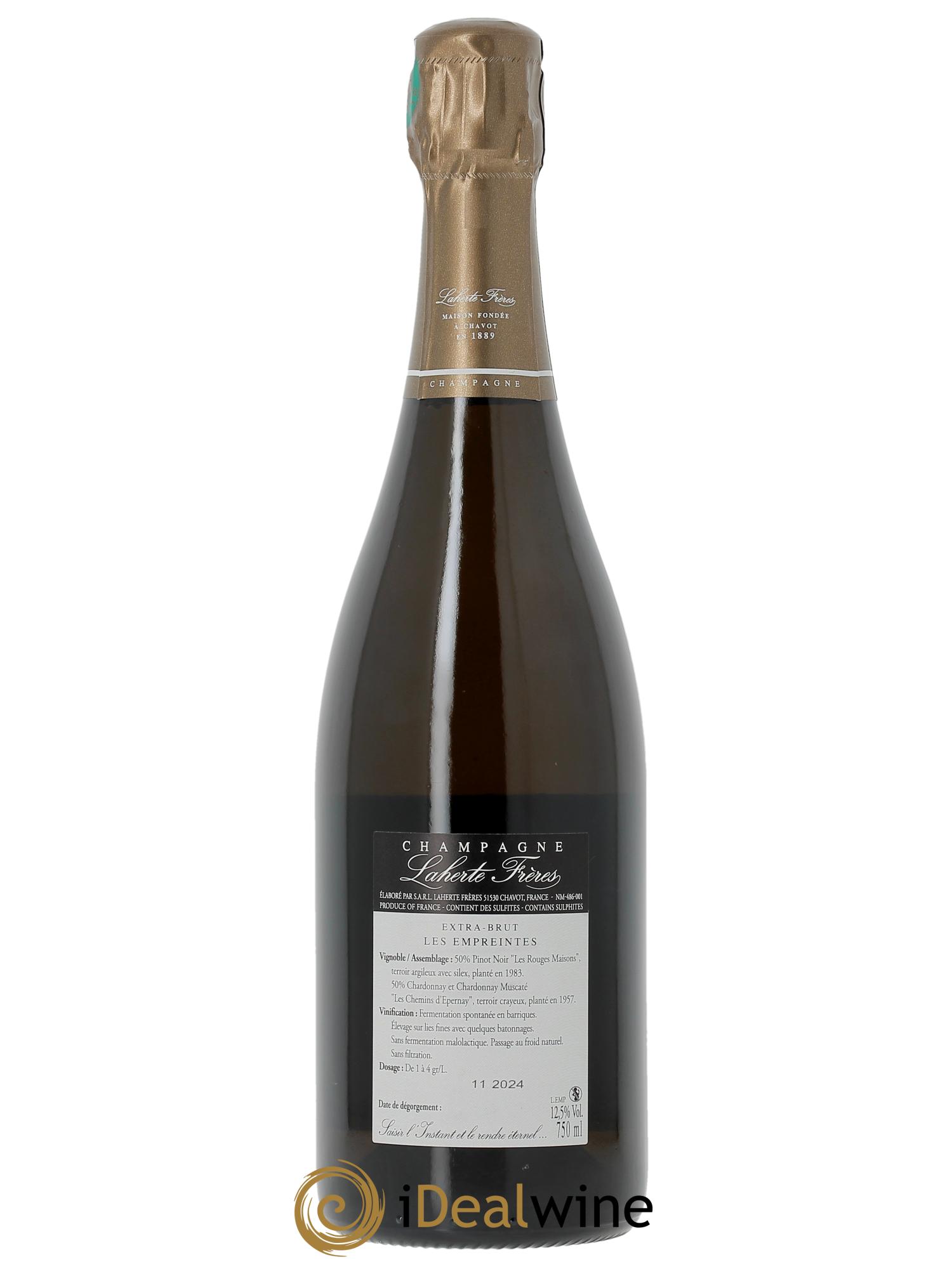 Les Empreintes Extra-Brut Laherte Frères  2019 - Lot de 1 bouteille - 1