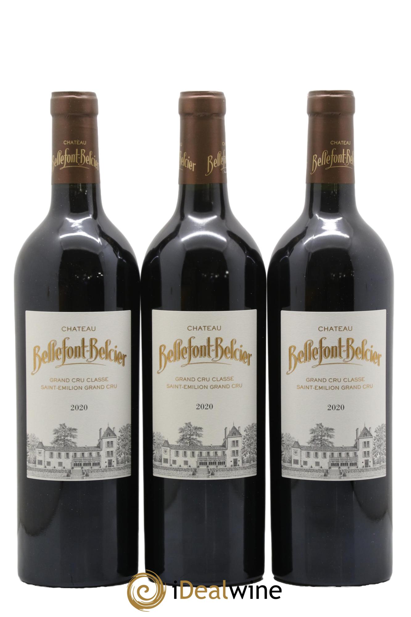 Château Bellefont-Belcier Grand Cru Classé 2020 - Lot of 3 bottles - 0