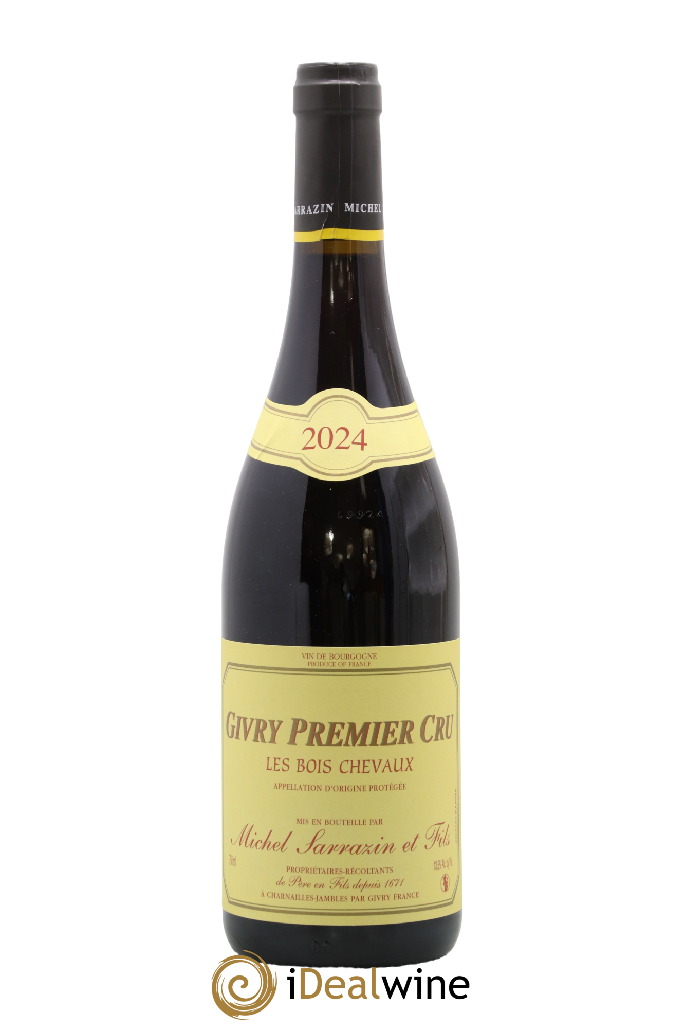 Givry 1er Cru Les Bois Chevaux Michel Sarrazin et Fils 2024 - Lot de 1 bouteille - 0