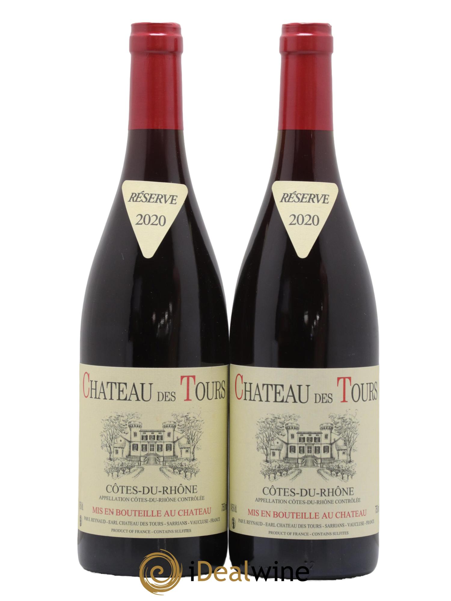 Côtes-du-Rhône Château des Tours Emmanuel Reynaud 2020 - Lot de 2 bouteilles - 0
