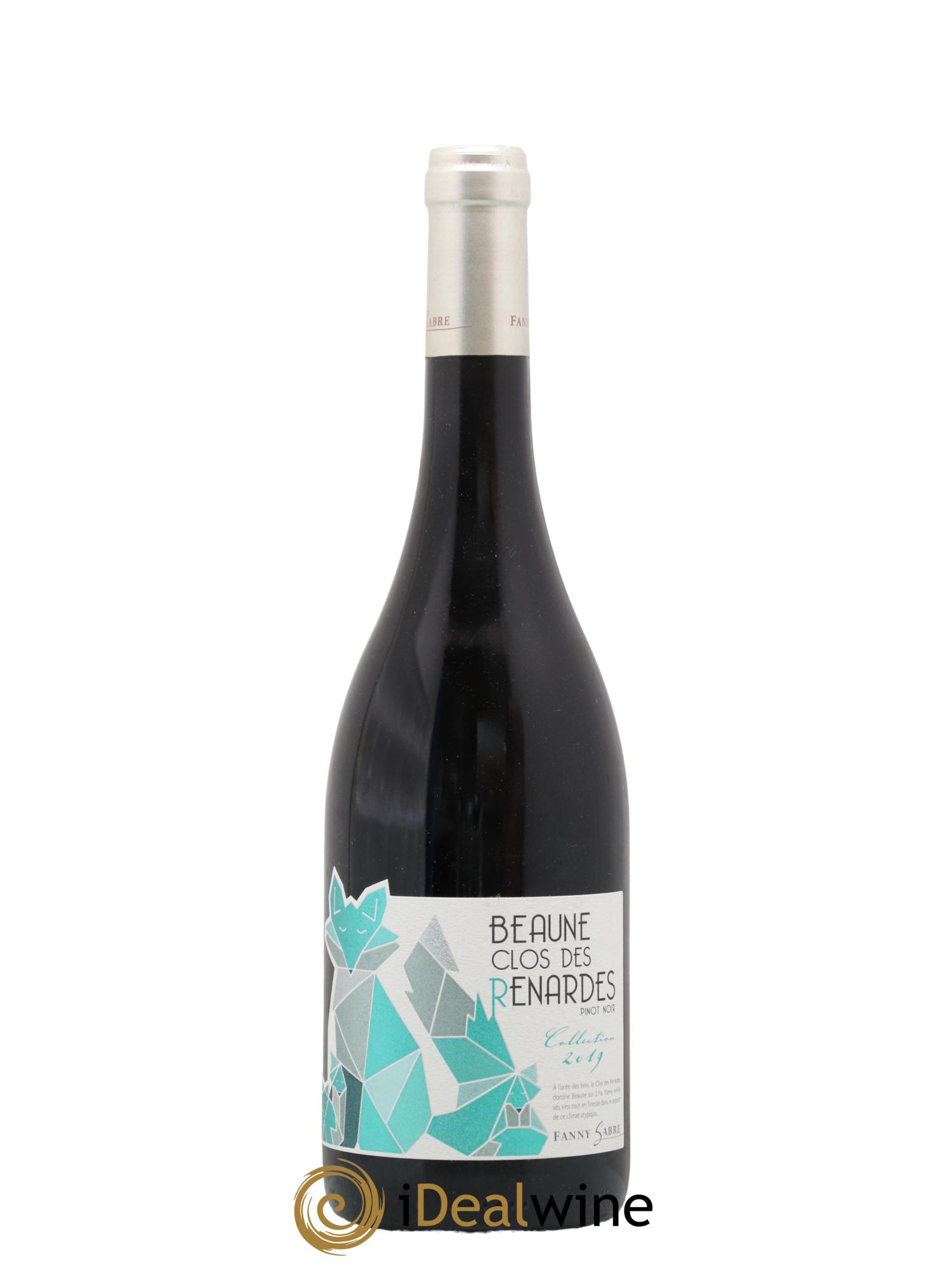 Beaune Clos des Renardes Pinot Noir Fanny Sabre 2019 - Lot de 1 bouteille - 0