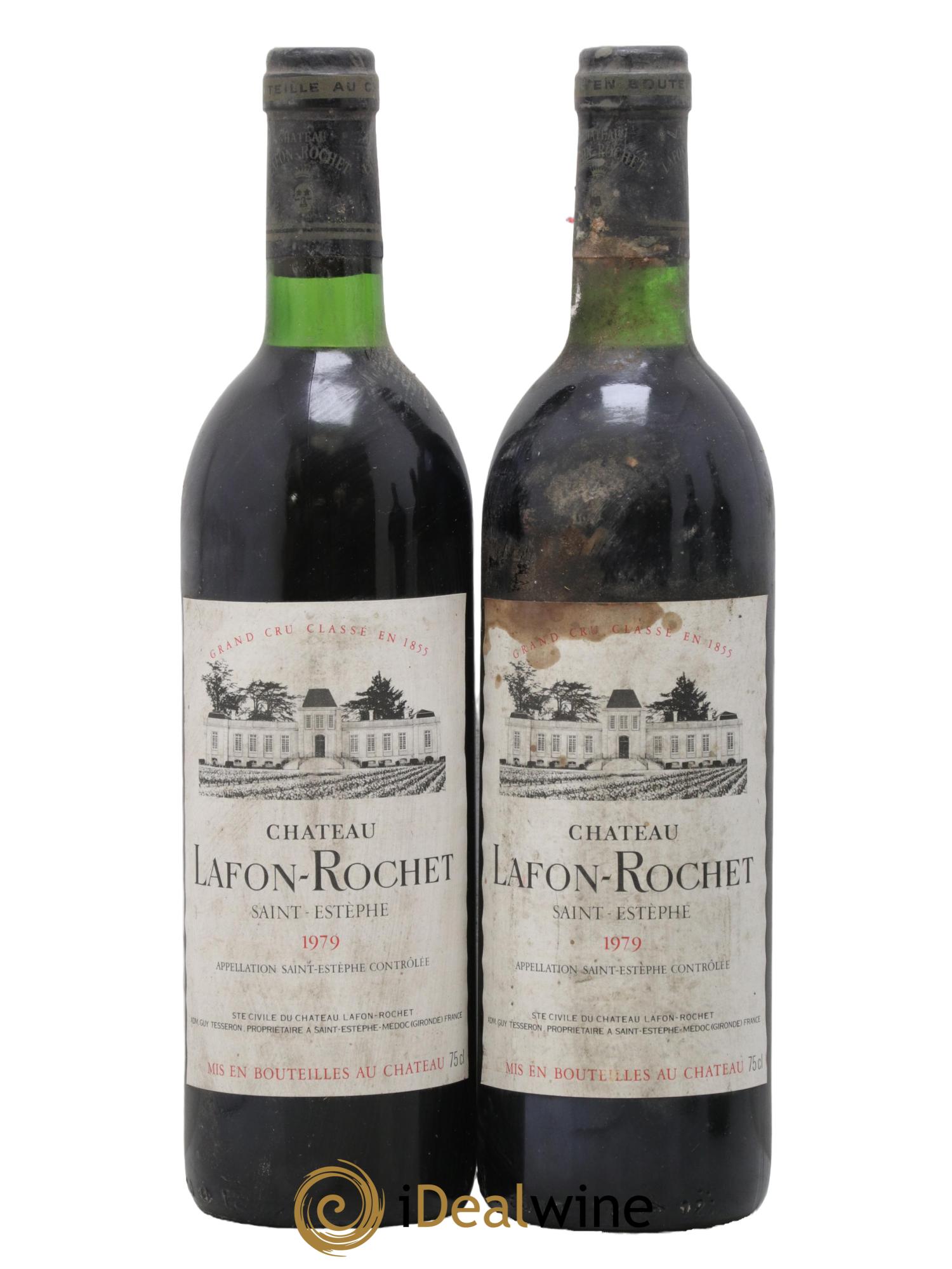 Château Lafon Rochet 4ème Grand Cru Classé 1979 - Lot de 2 bouteilles - 0