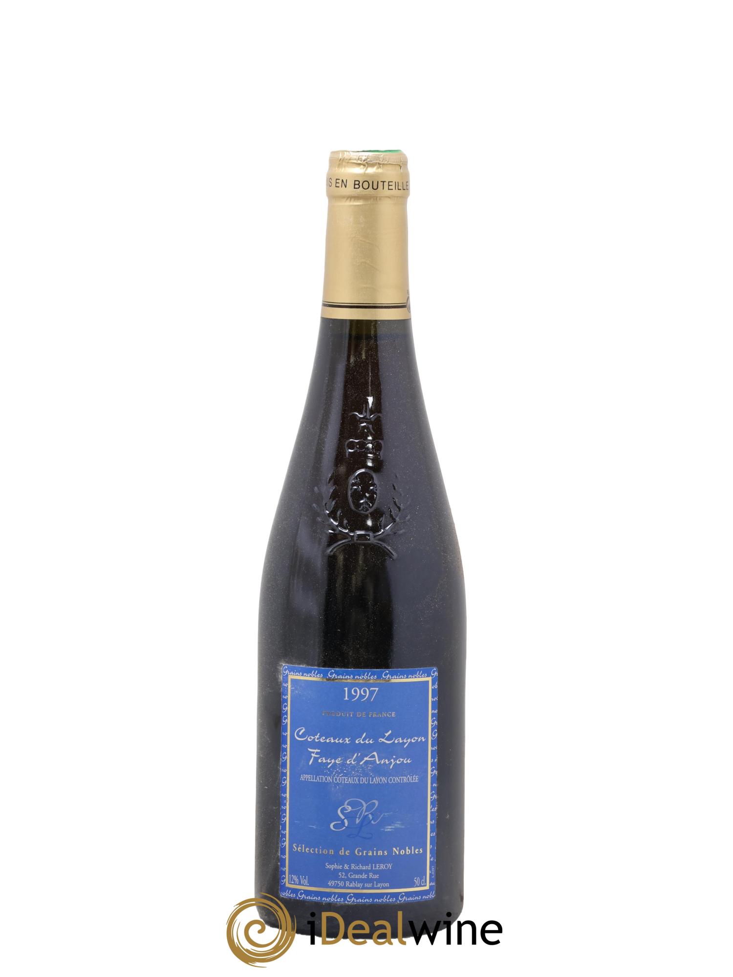 Coteaux du Layon Faye d'Anjou Sélection de grains nobles 50cl Richard Leroy 1997 - Lot of 1 500ml format - 0