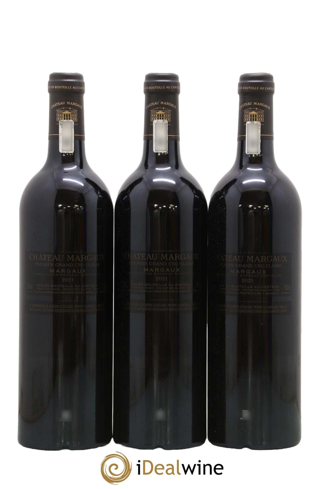 Château Margaux 1er Grand Cru Classé 2021 - Lot de 3 bouteilles - 1