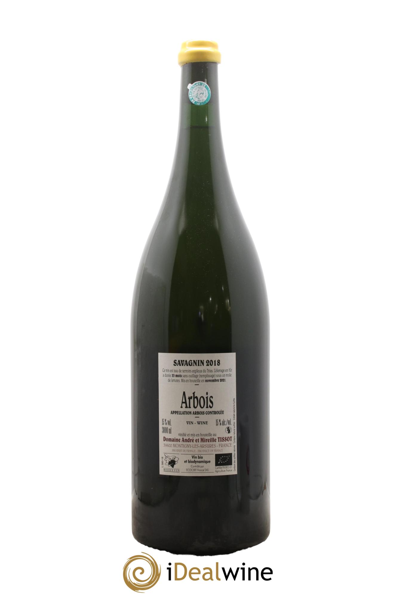 Arbois Savagnin Bénédicte et Stéphane Tissot 2018 - Lotto di 1 jéroboam - 1