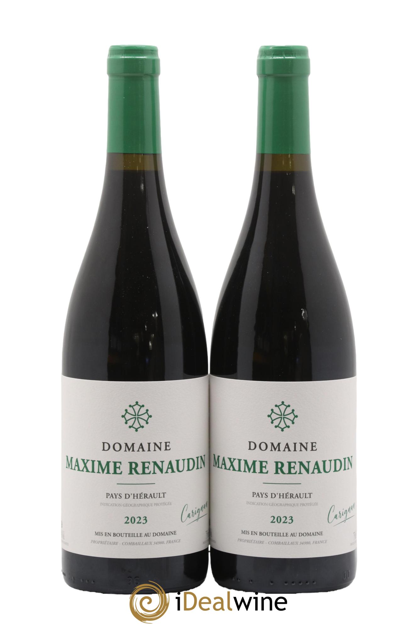 Pays d'Hérault Carignan Maxime Renaudin 2023 - Lot de 2 bouteilles - 0