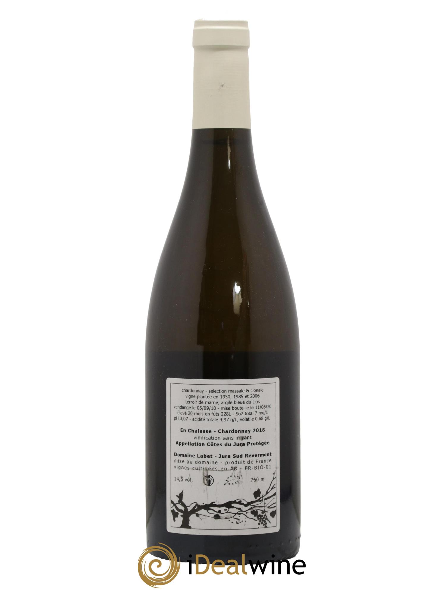 Côtes du Jura Chardonnay En Chalasse Romain - Julien - Charline Labet 2018 - Lot de 1 bouteille - 1