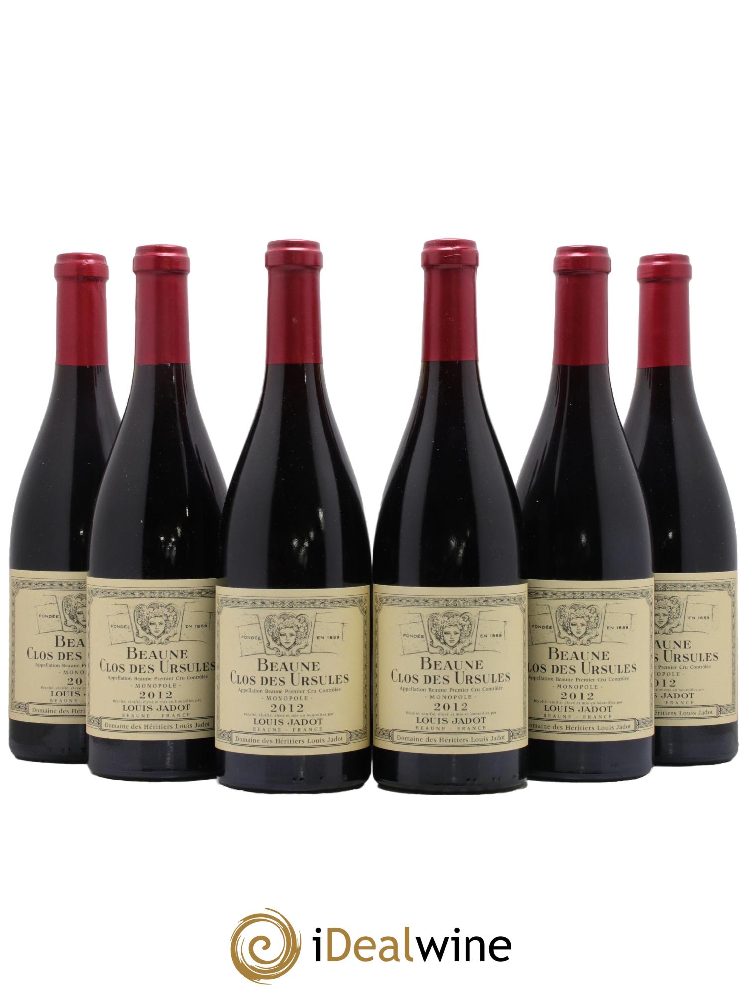 Beaune 1er Cru Clos des Ursules Monopole Héritiers Louis Jadot (Domaine des) - Louis Jadot 2012 - Lot of 6 bottles - 0