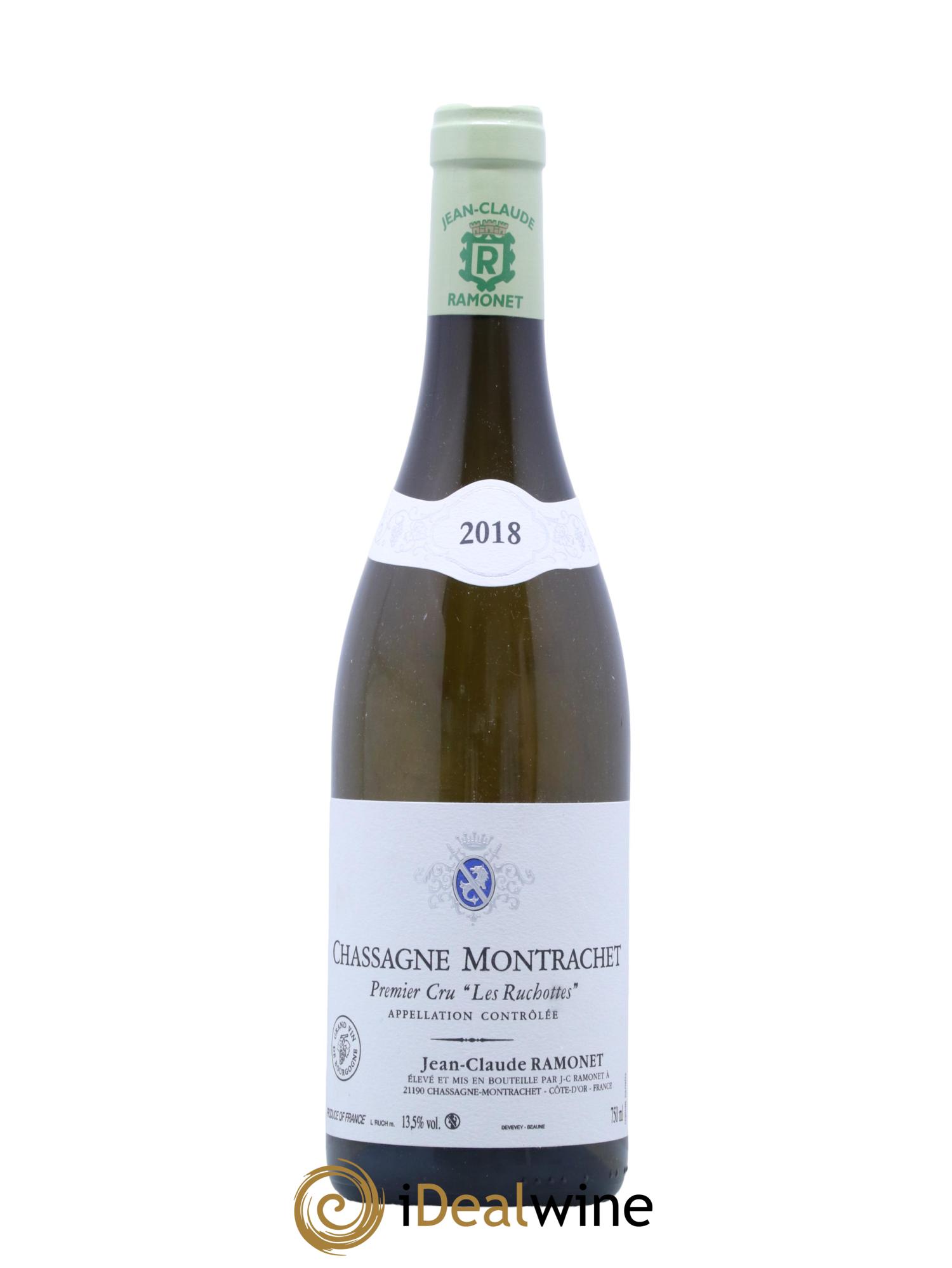 Chassagne-Montrachet 1er Cru Les Ruchottes Ramonet (Domaine) 2018 - Lot de 1 bouteille - 0