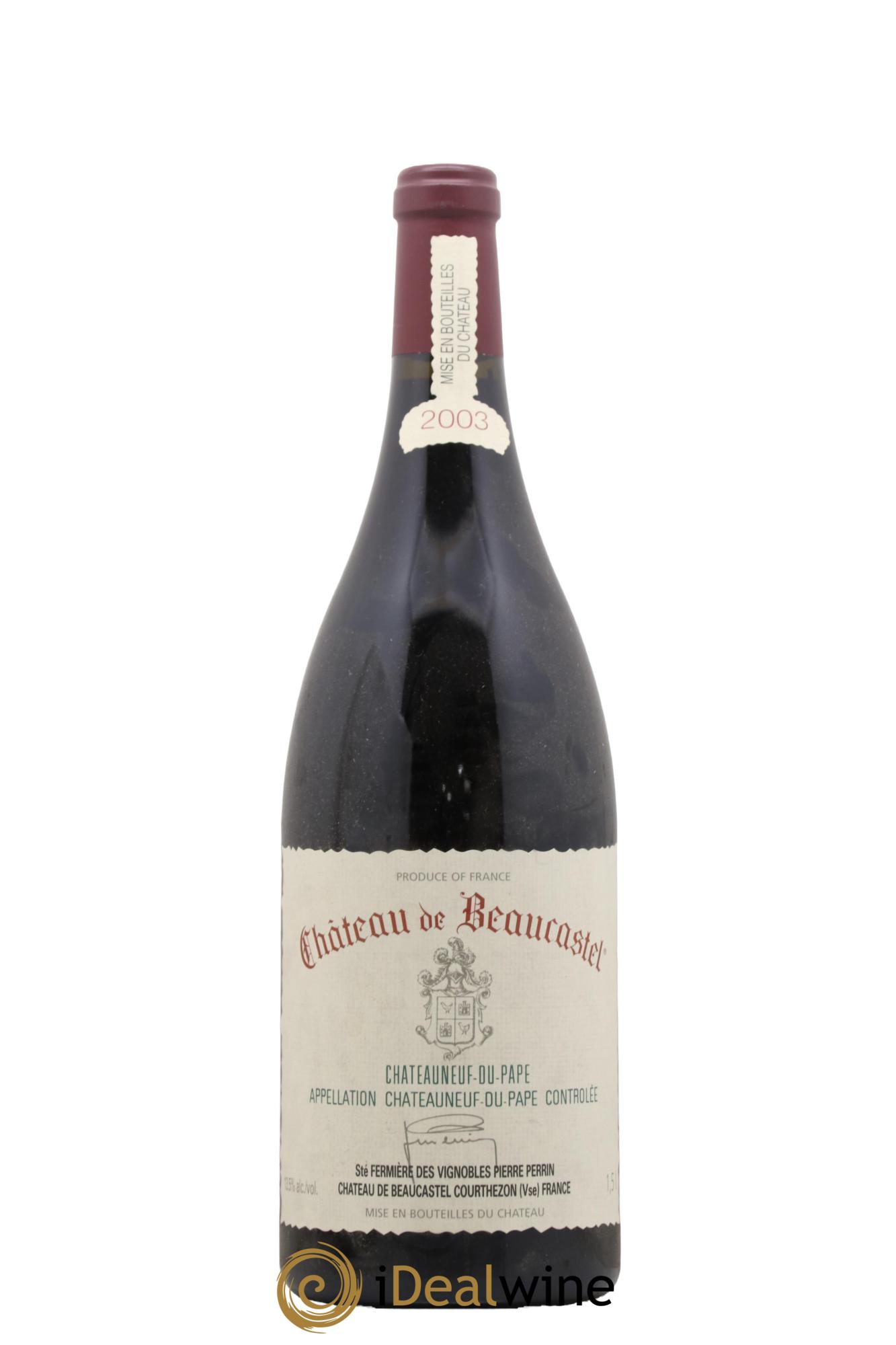 Châteauneuf-du-Pape Château de Beaucastel Famille Perrin 2003 - Lot de 1 magnum - 0