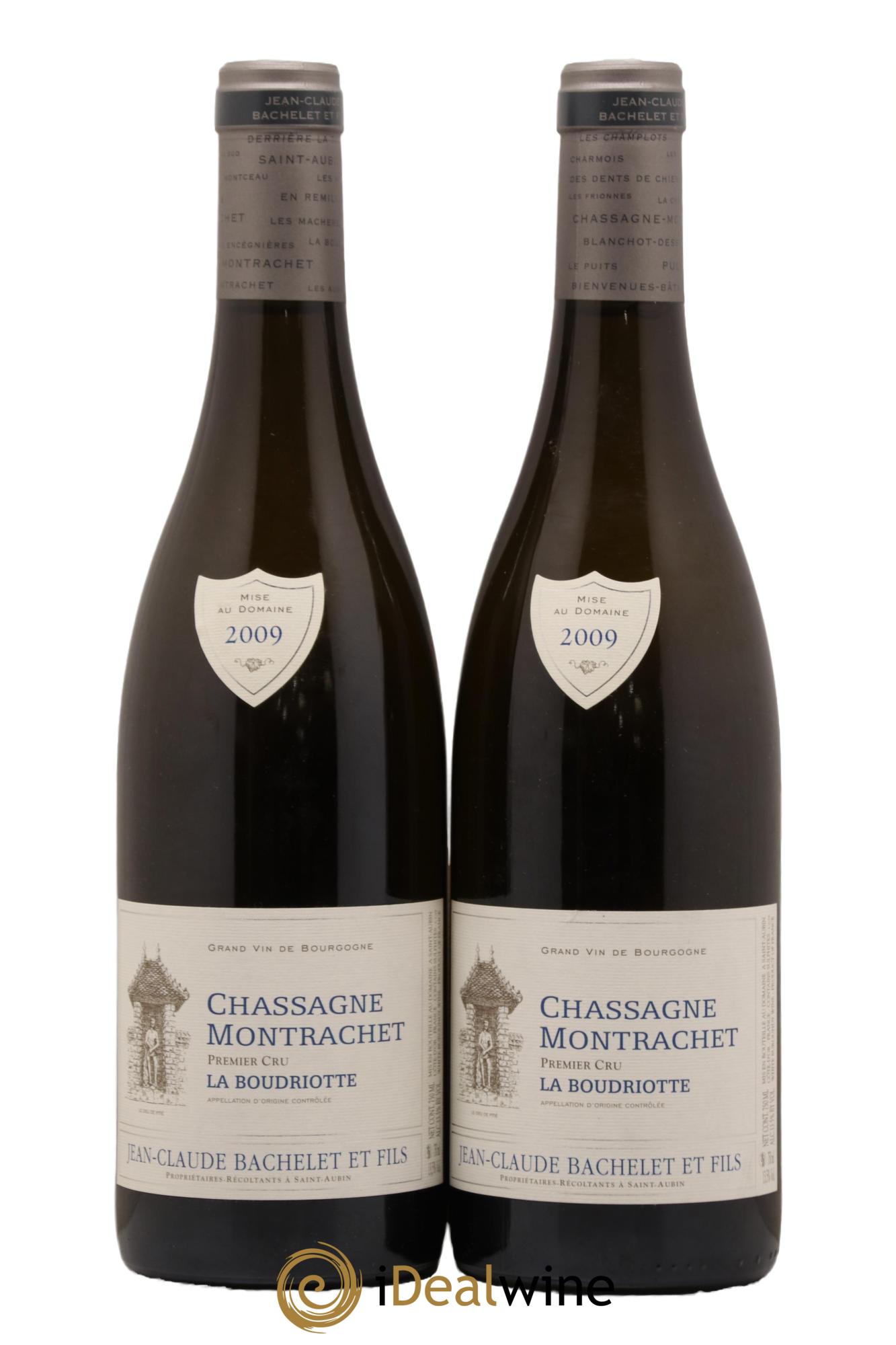 Chassagne-Montrachet 1er Cru La Boudriotte Jean-Claude Bachelet (Domaine) 2009 - Lot de 2 bouteilles - 0
