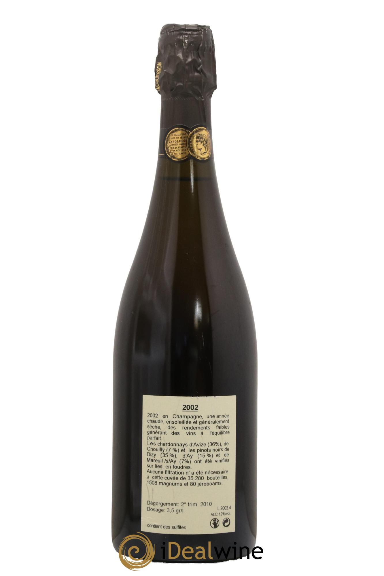 Millésimé Jacquesson 2002 - Lot of 1 bottle - 1