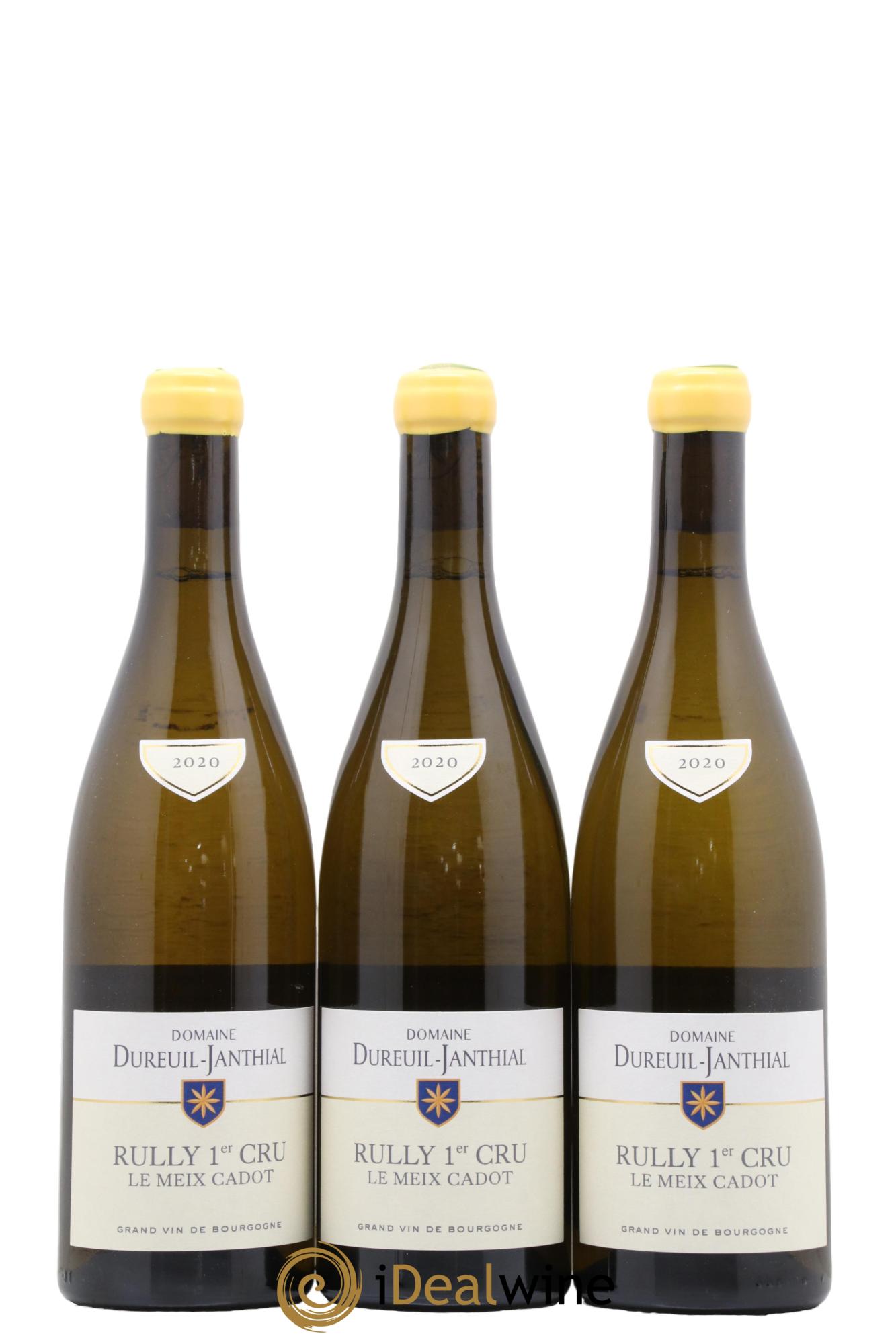 Rully 1er Cru Le Meix Cadot Vincent Dureuil-Janthial 2020 - Lot de 3 bouteilles - 0