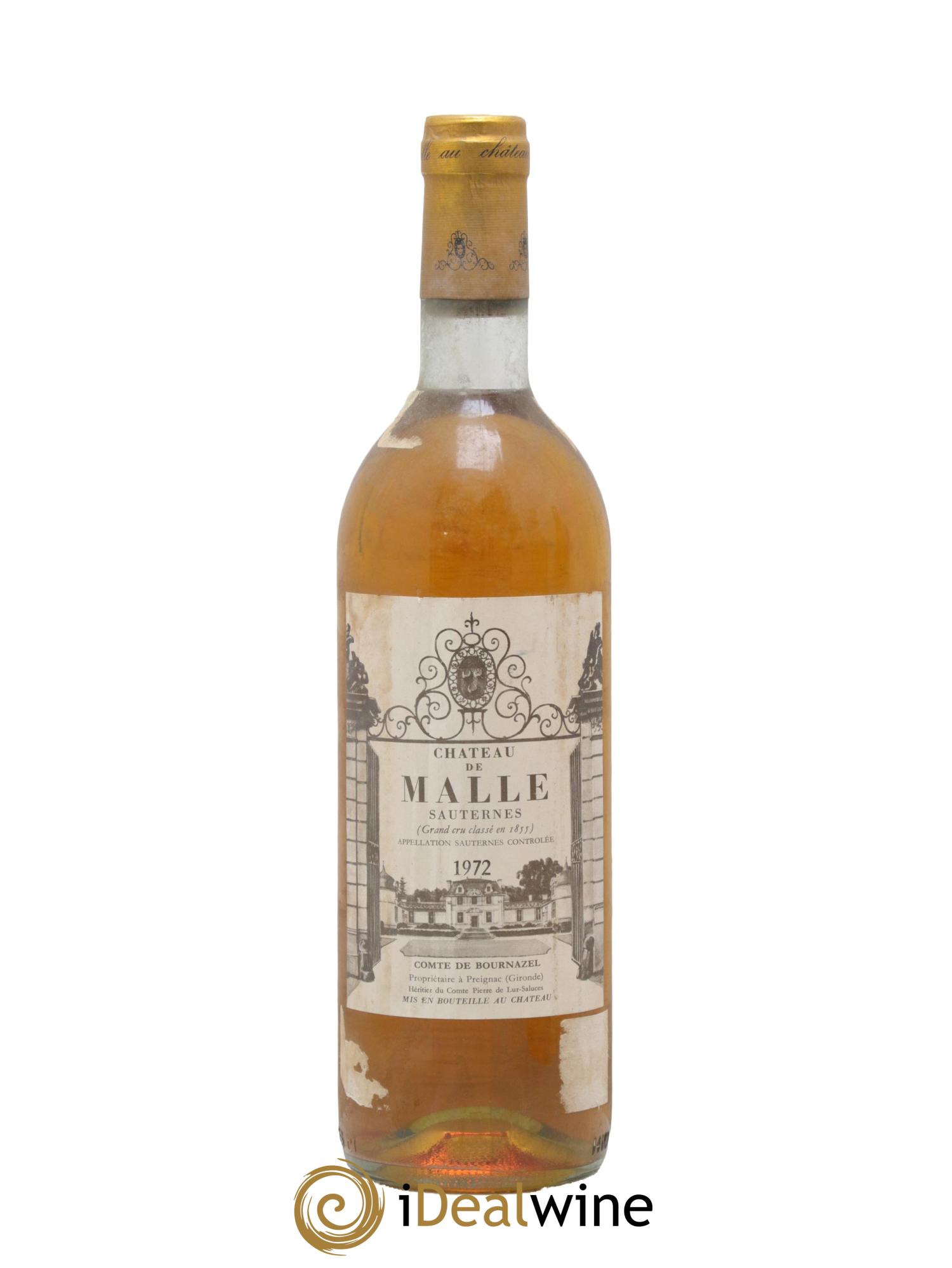 Château de Malle 2ème Grand Cru Classé 1972 - Lot of 1 bottle - 0