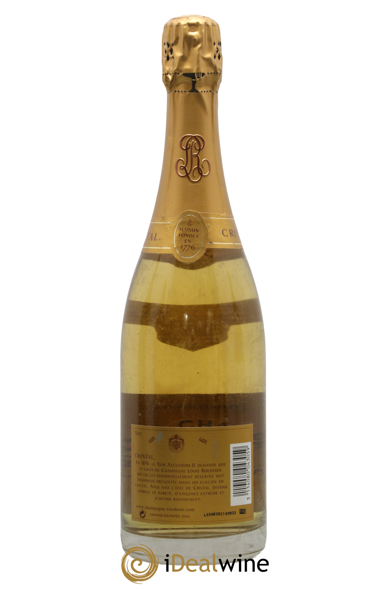 Cristal Louis Roederer 2002 - Lot of 1 bottle - 1