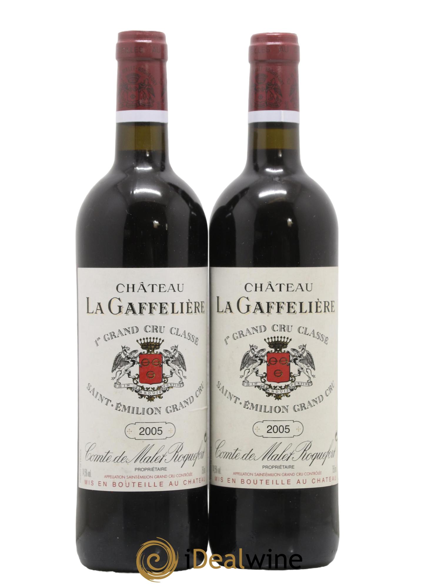 Château la Gaffelière 1er Grand Cru Classé B 2005 - Lot de 2 bouteilles - 0
