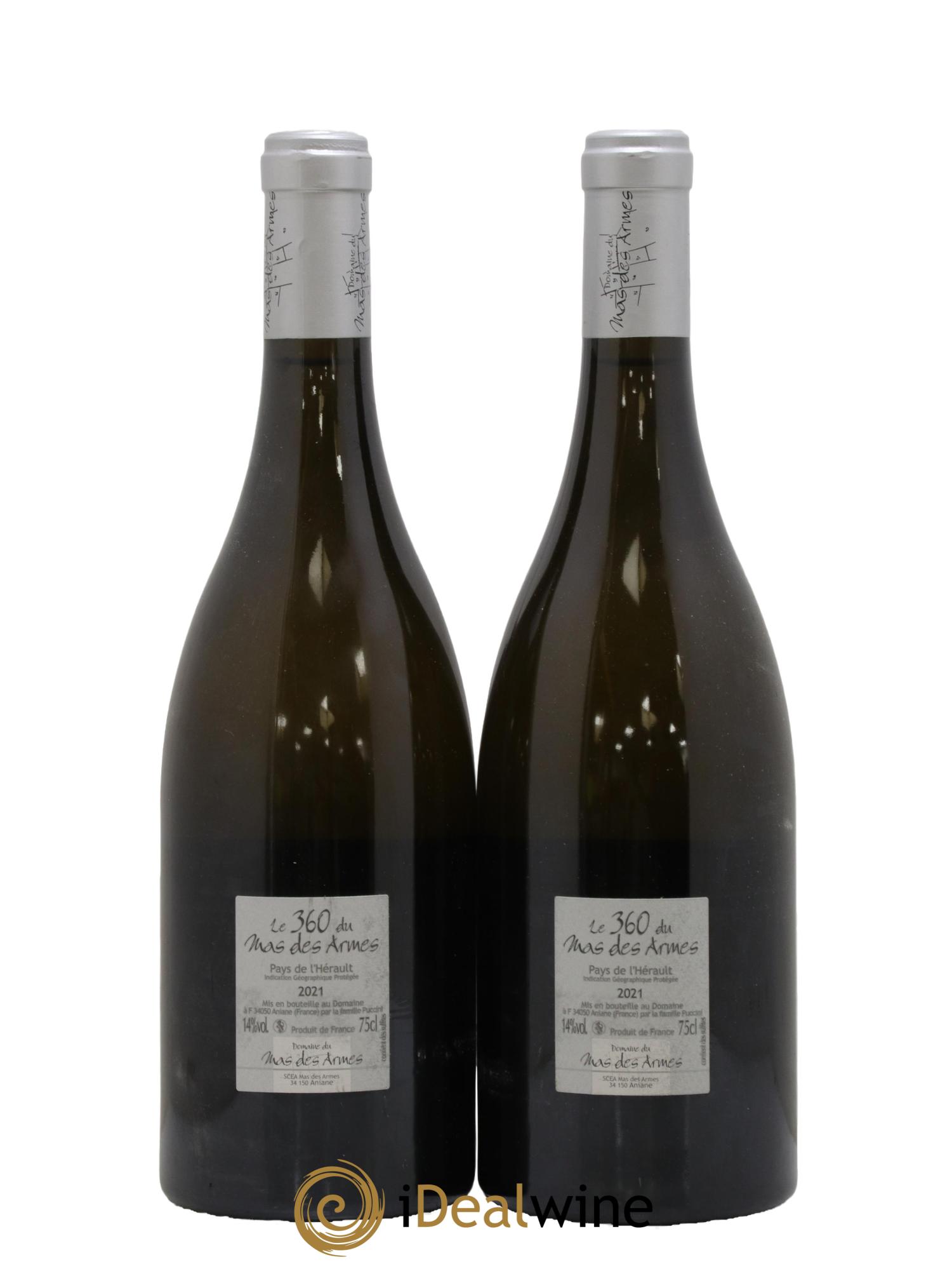 Pays d'Hérault Cuvée 360 Mas des Armes 2021 - Lot de 2 bouteilles - 1