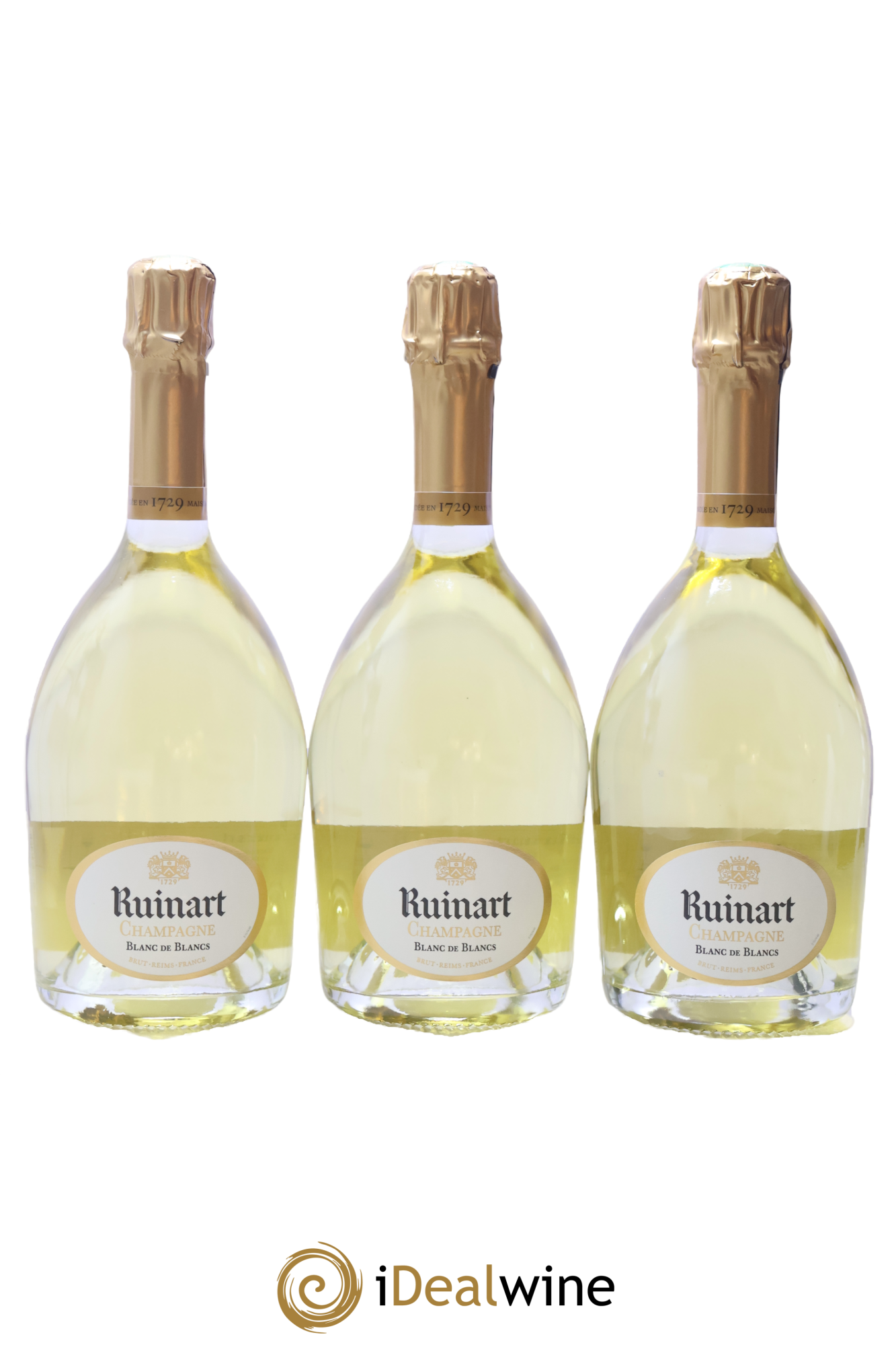 Blanc de Blancs Brut Ruinart - Lotto di 3 bottiglie - 0