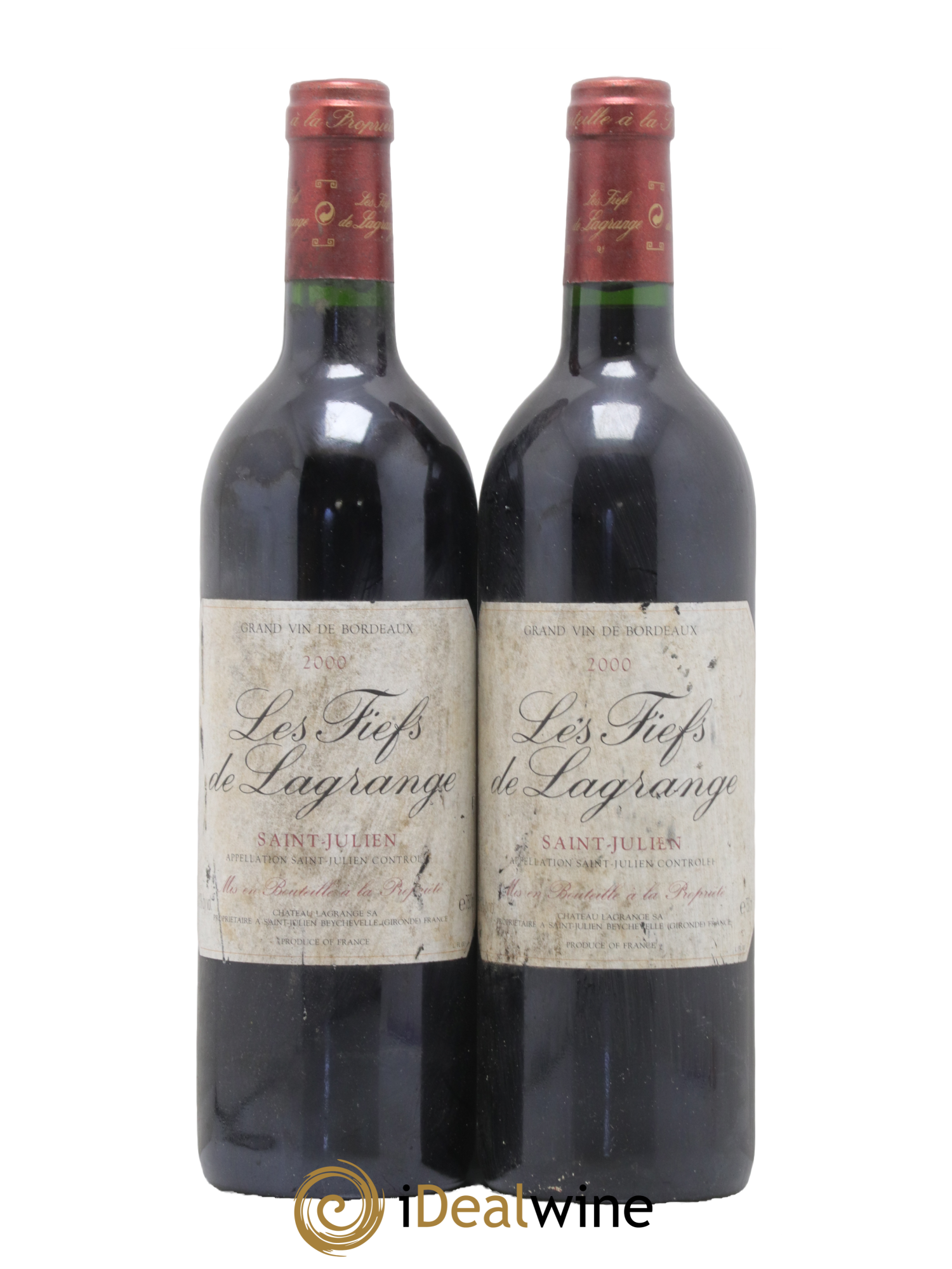 Les Fiefs de Lagrange Second Vin 2000 - Posten von 2 Flaschen - 0