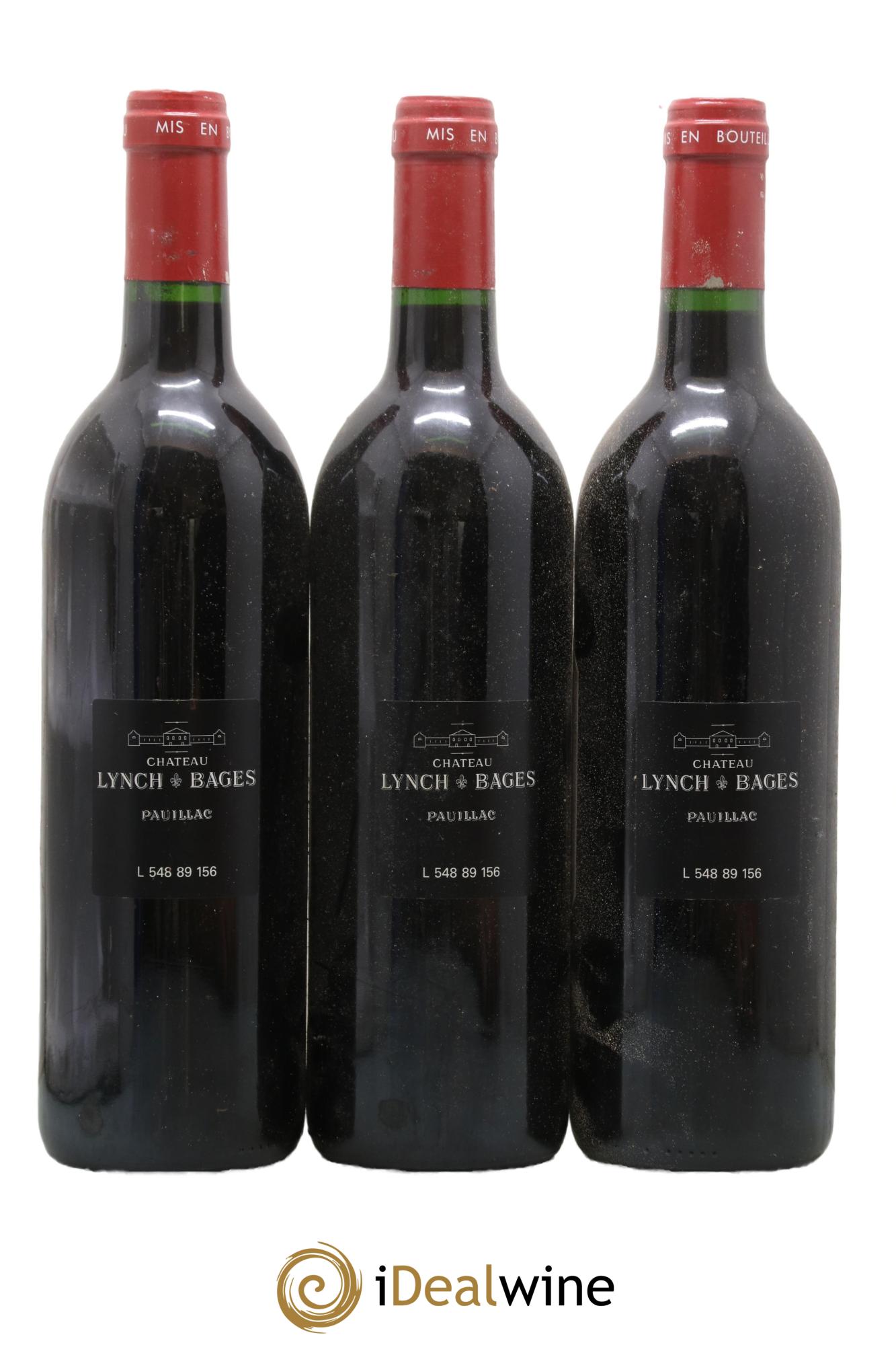 Château Lynch Bages 5ème Grand Cru Classé 1989 - Lot de 3 bouteilles - 2