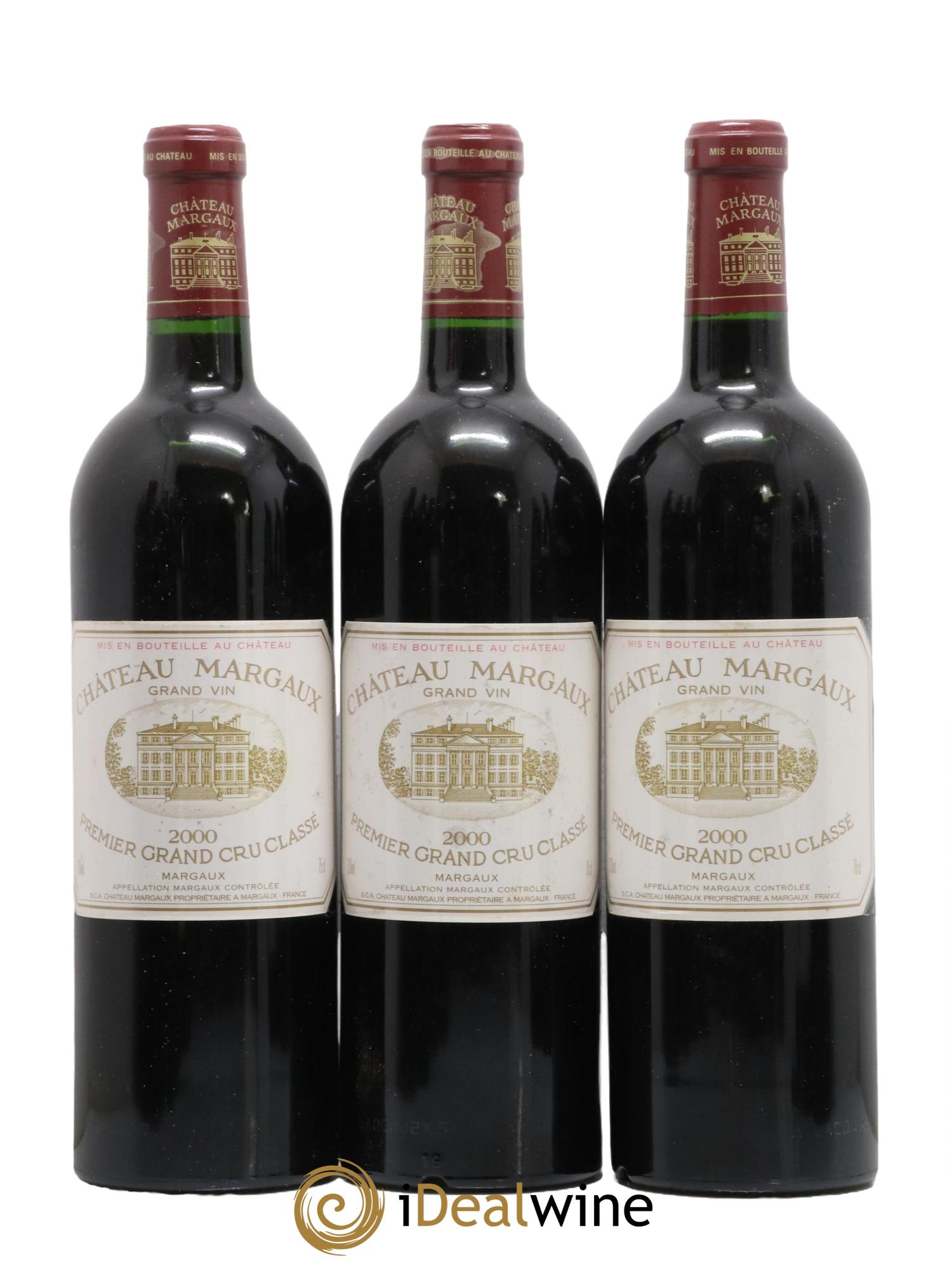 Caisse Primeurs 3 Haut Brion 3 Latour 3 Margaux 3 Petrus 2000 - Lot de 12 bouteilles - 4