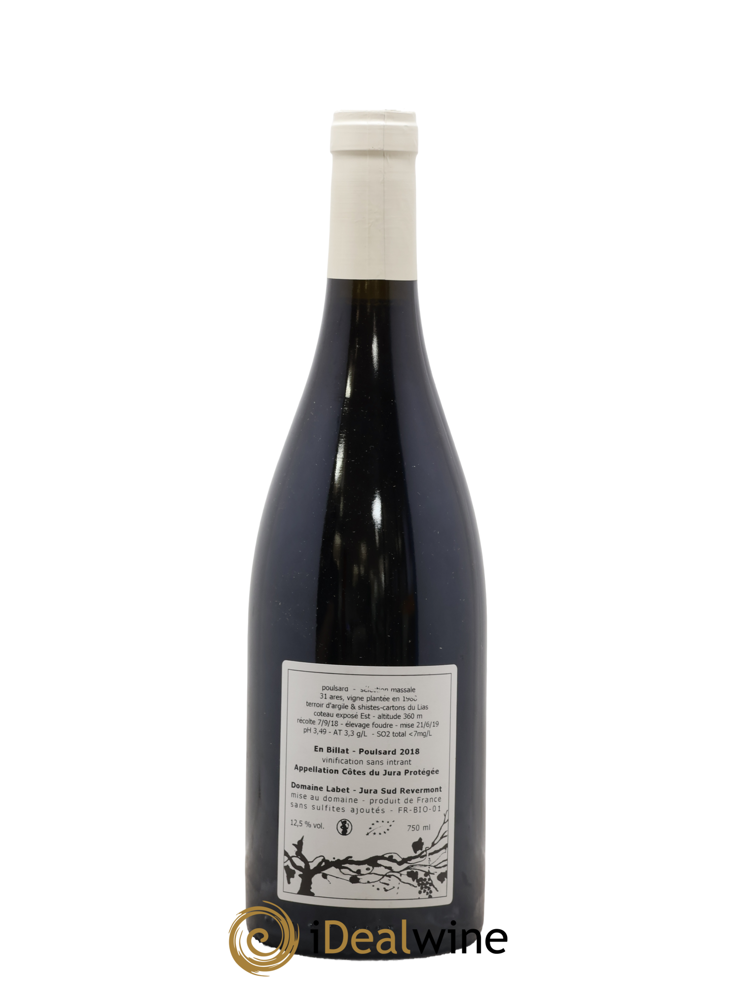 Côtes du Jura Poulsard En Billat Romain - Julien - Charline Labet 2018 - Posten von 1 Flasche - 1
