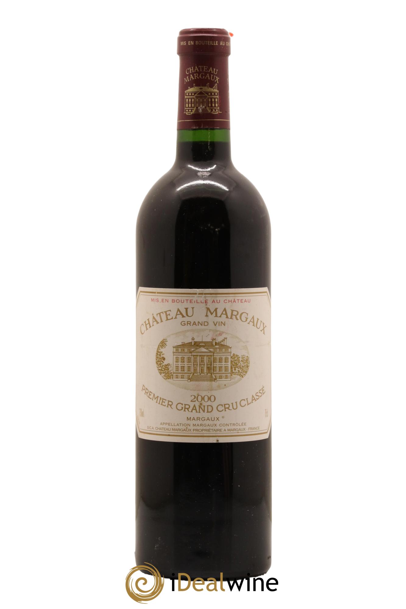Château Margaux 1er Grand Cru Classé 2000 - Lot de 1 bouteille - 0