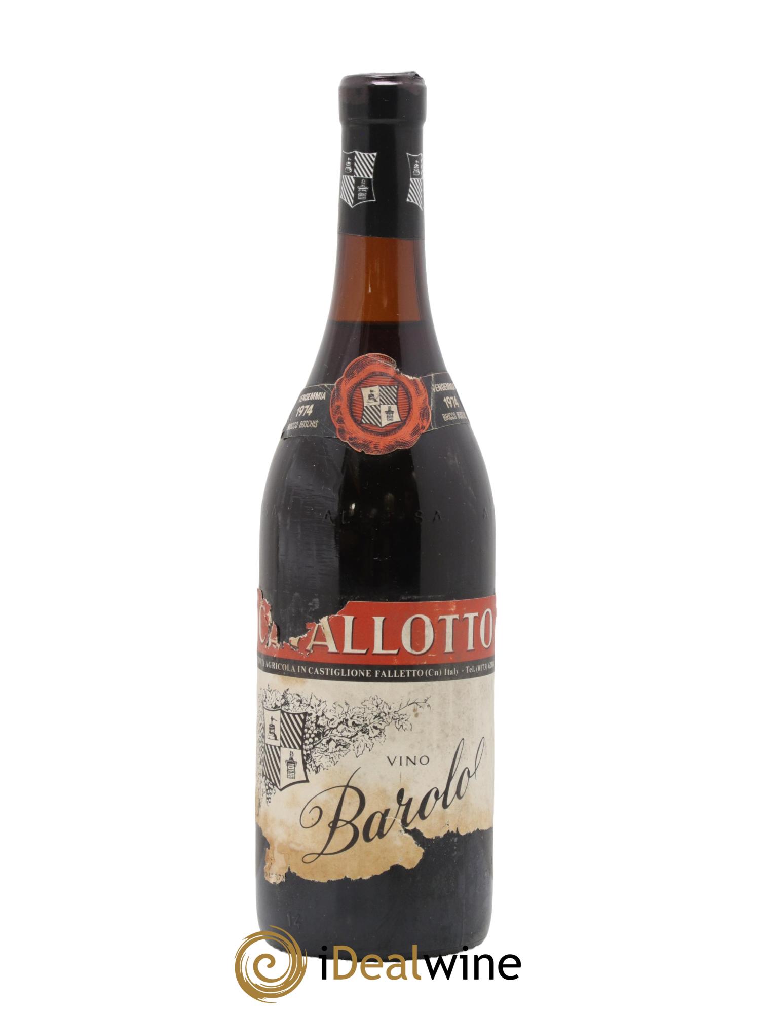 Barolo DOCG Bricco Boschis Cavallotto 1974 - Lot of 1 bottle - 0