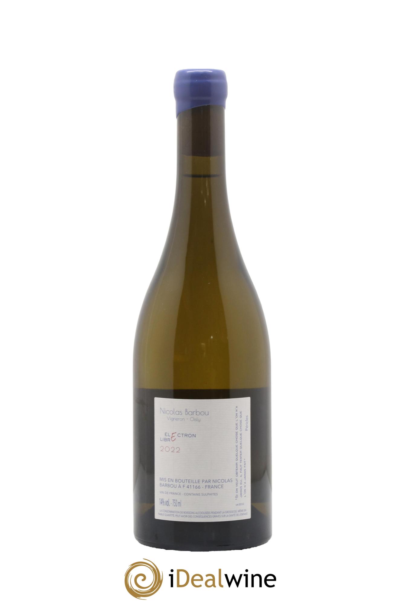 Touraine-Oisly Electron Libre Nicolas Barbou 2022 - Lot de 1 bouteille - 1