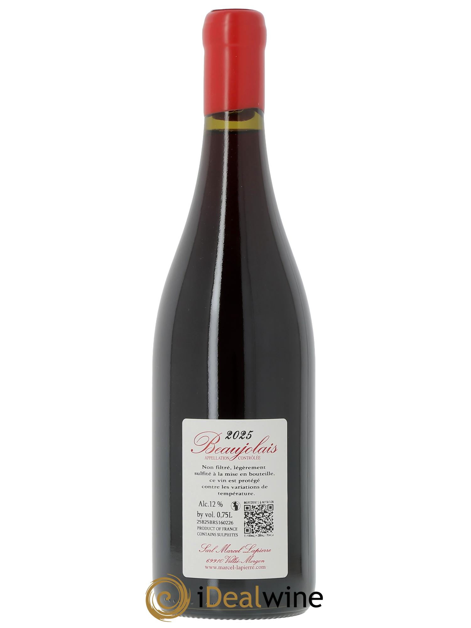 Beaujolais Marcel Lapierre (Domaine)  2025 - Lot de 1 bouteille - 1