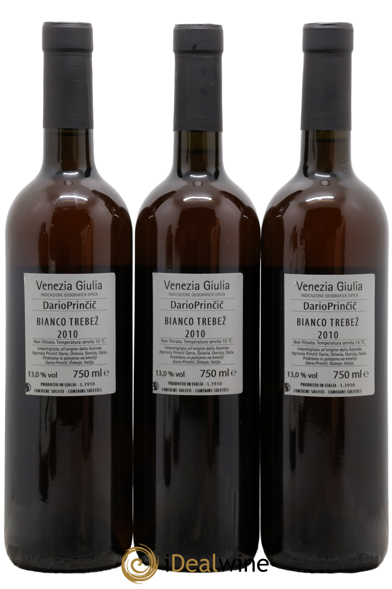 IGT Venezia Giulia Bianco Trebez Dario Princic 2010 - Lot of 3 bottles - 1