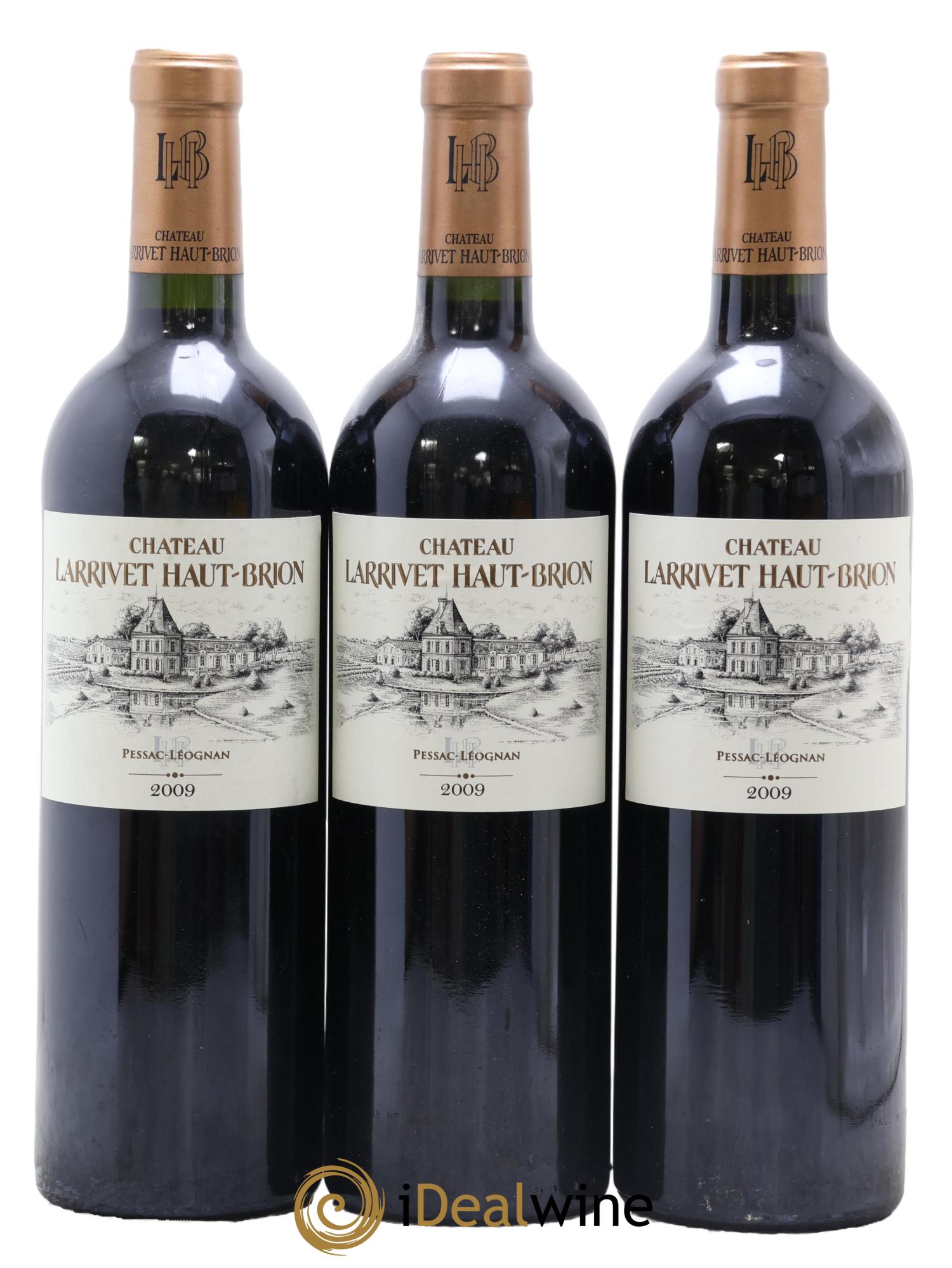 Château Larrivet Haut-Brion 2009 - Lot de 3 bouteilles - 0