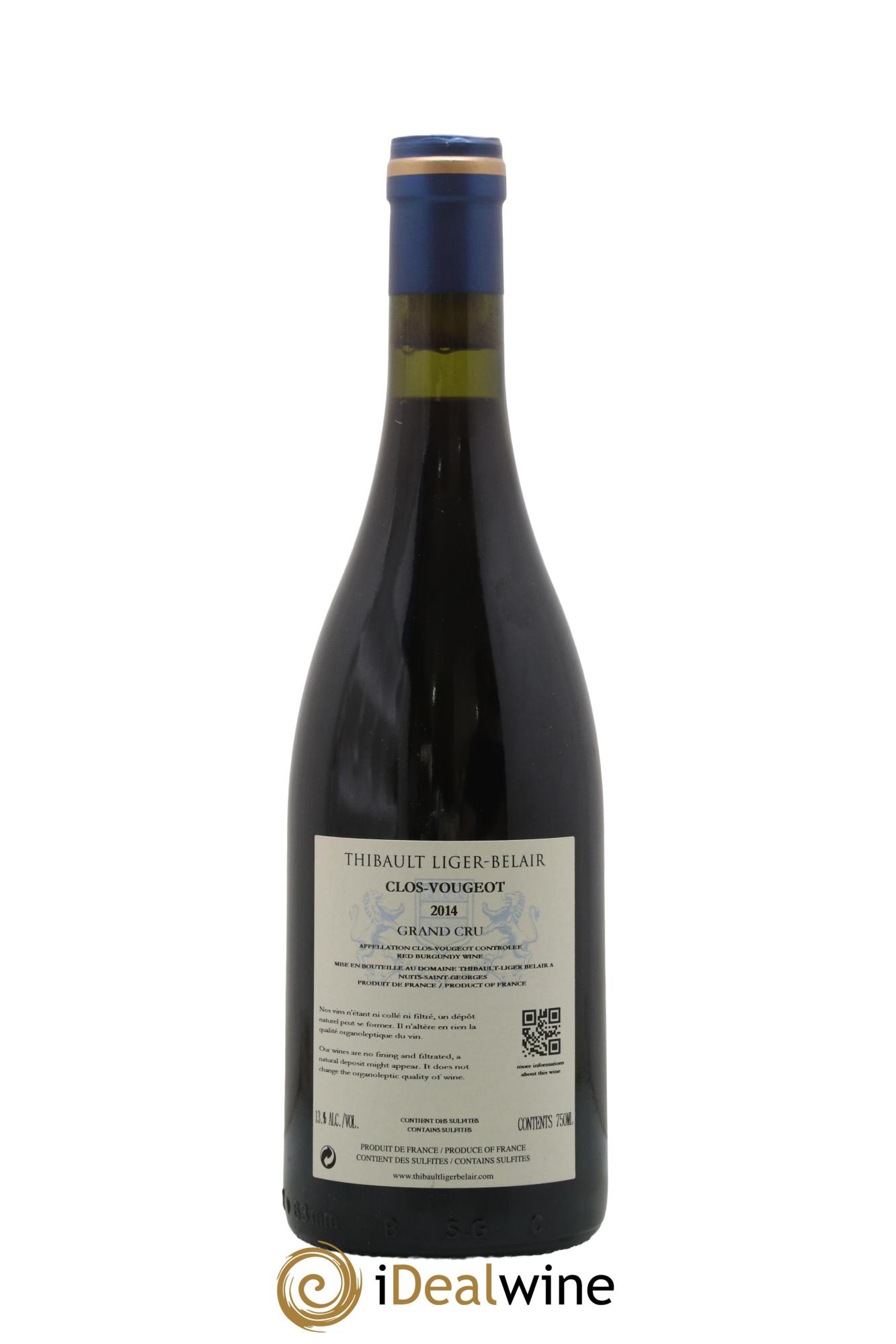 Clos de Vougeot Grand Cru Thibault Liger-Belair 2014 - Lot of 1 bottle - 1