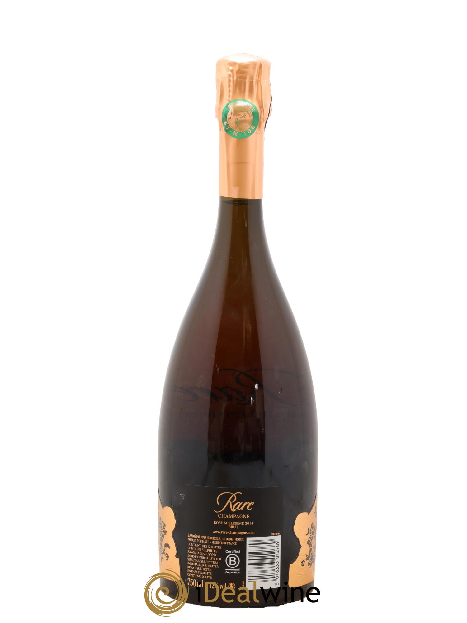Rare Piper Heidsieck 2014 - Lot de 1 bouteille - 1