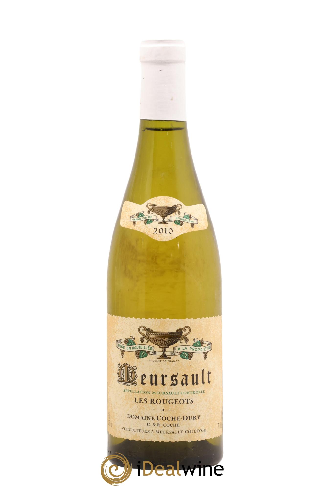 Meursault Les Rougeots Coche Dury (Domaine) 2010 - Lot of 1 bottle - 0