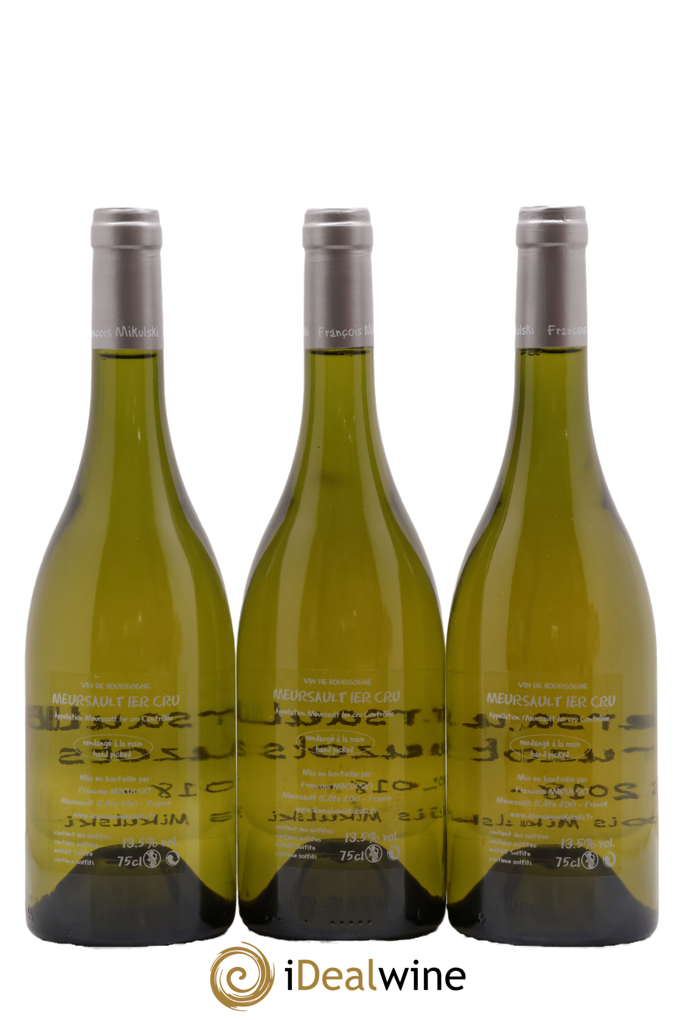 Meursault 1er Cru Poruzots François Mikulski 2018 - Lot de 3 bouteilles - 1