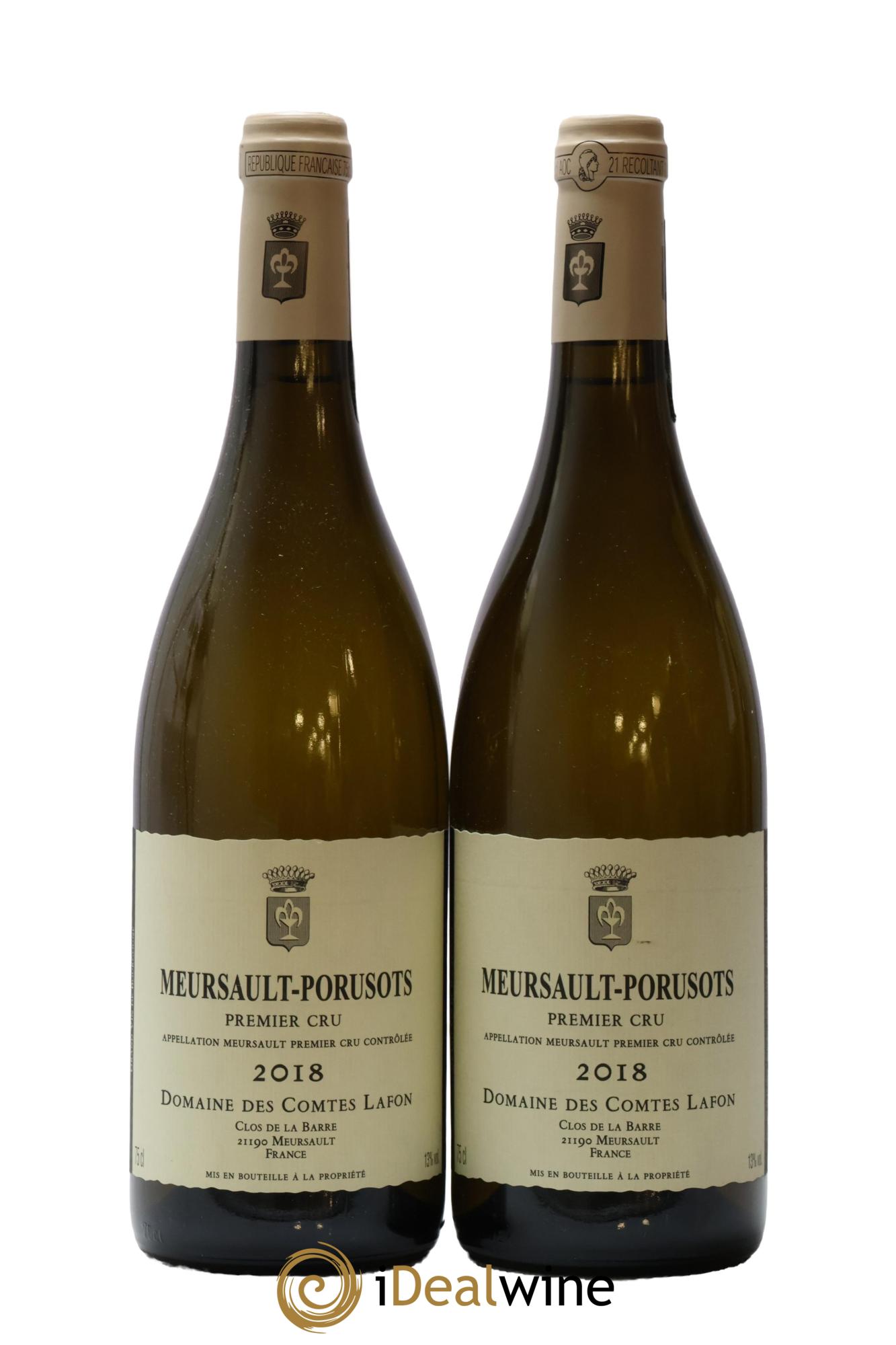 Meursault 1er Cru Porusots Comtes Lafon (Domaine des) 2018 - Lot of 2 bottles - 0