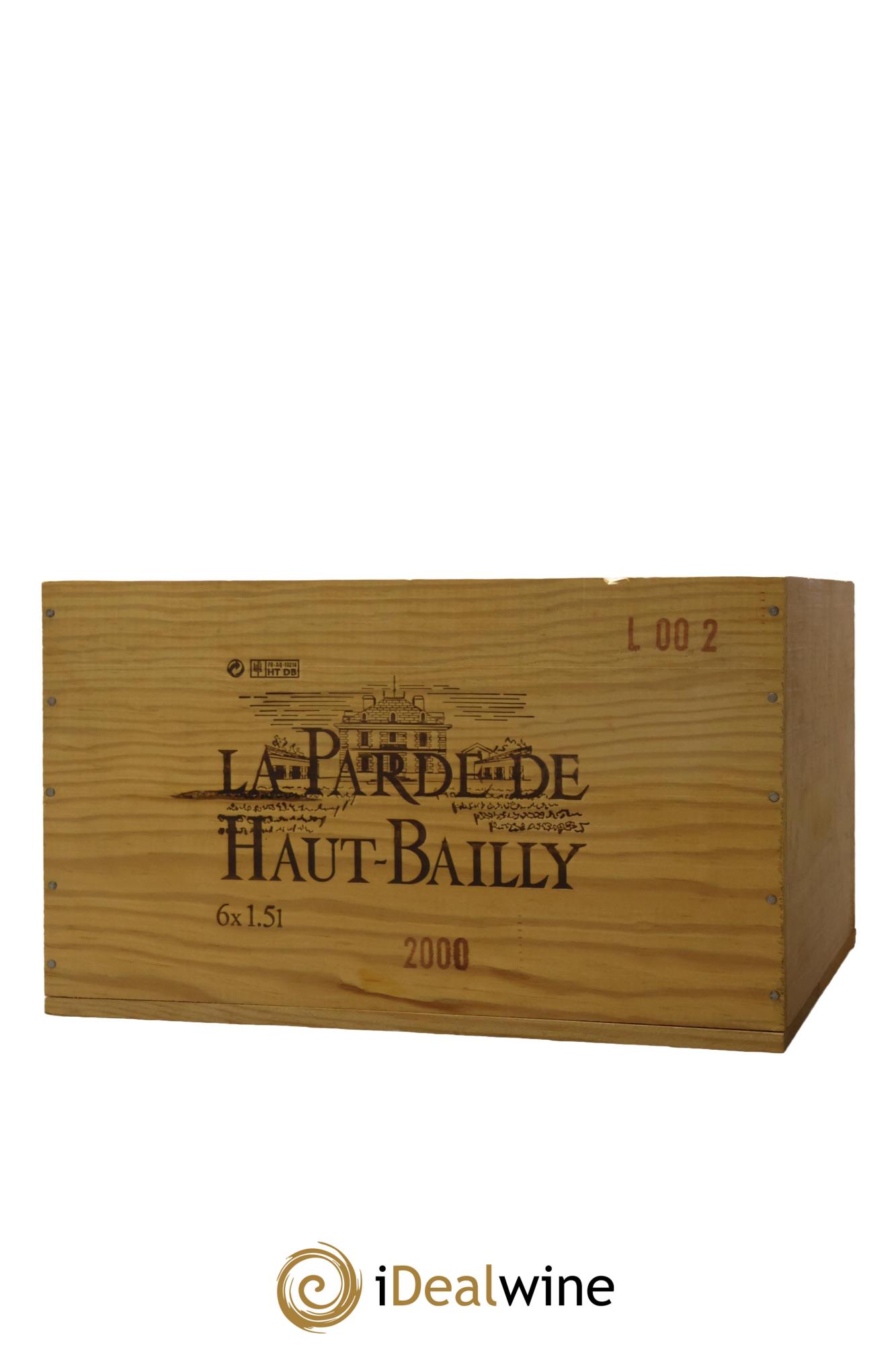 Haut Bailly II (Anciennement La Parde de Haut-Bailly) Second Vin 2000 - Lot de 6 magnums - 1