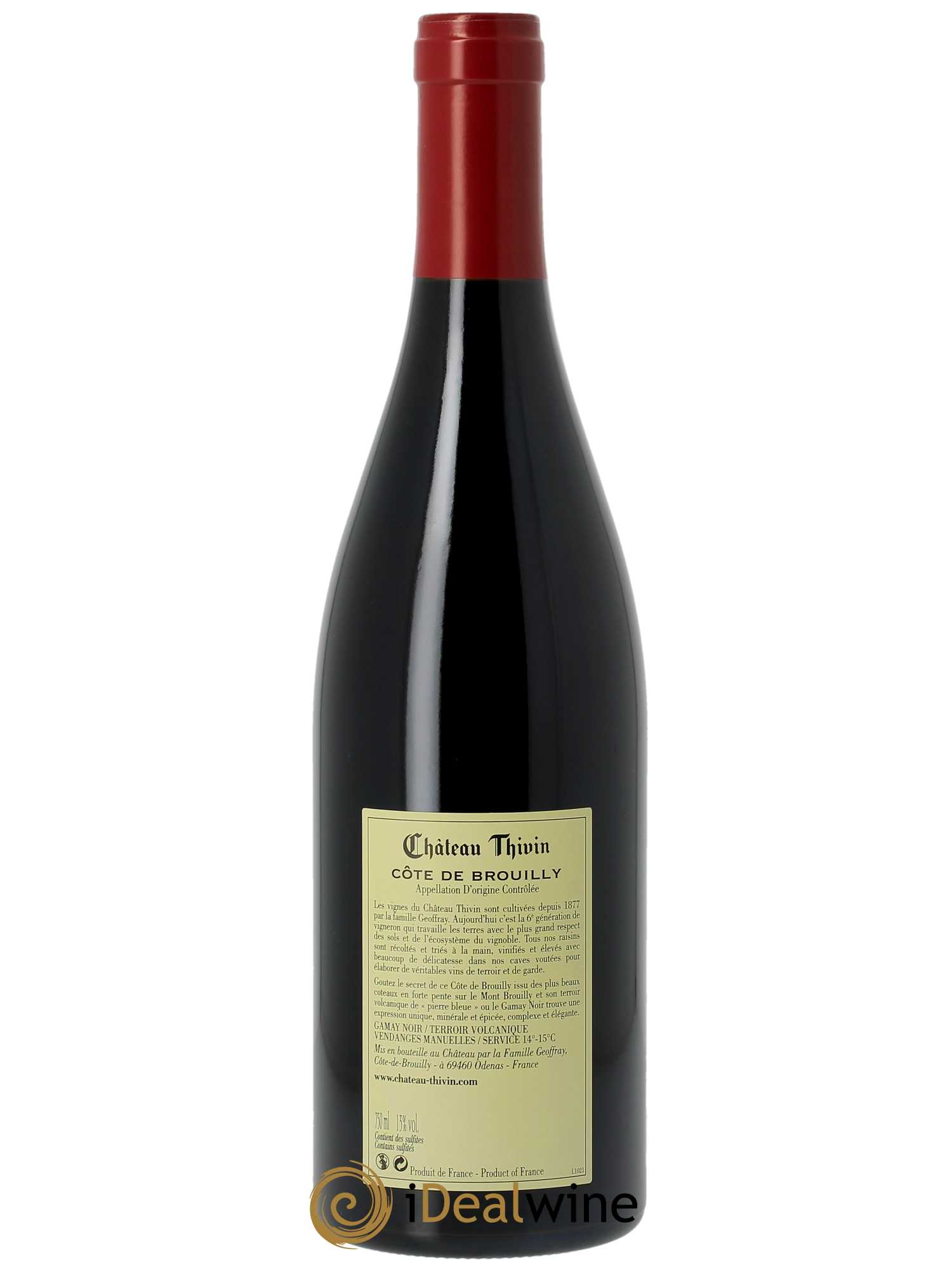 Côte de Brouilly Cuvée Zaccharie Château Thivin  2021 - Lotto di 1 bottiglia - 1