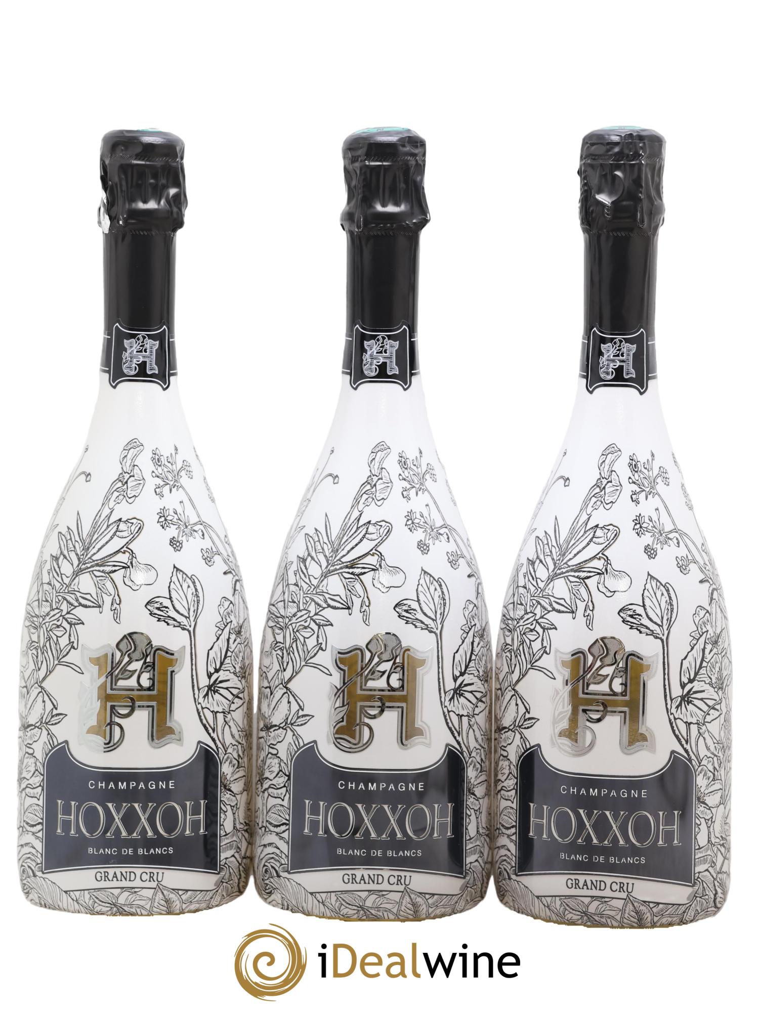 Champagne Grand Cru Blanc de Blancs Hoxxoh - Lot de 3 bouteilles - 0