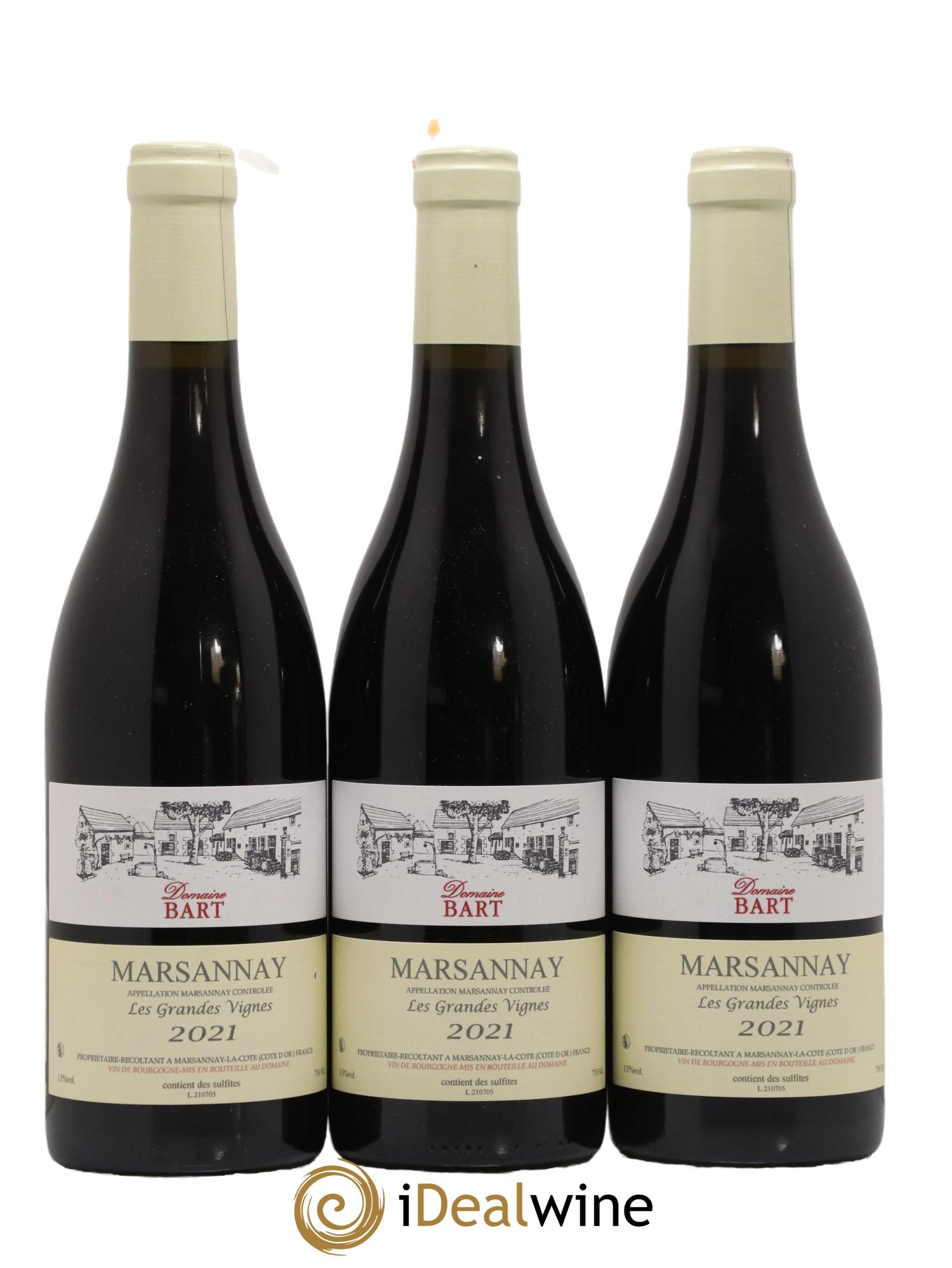 Marsannay Les Grandes Vignes Bart 2021 - Lot de 3 bouteilles - 0