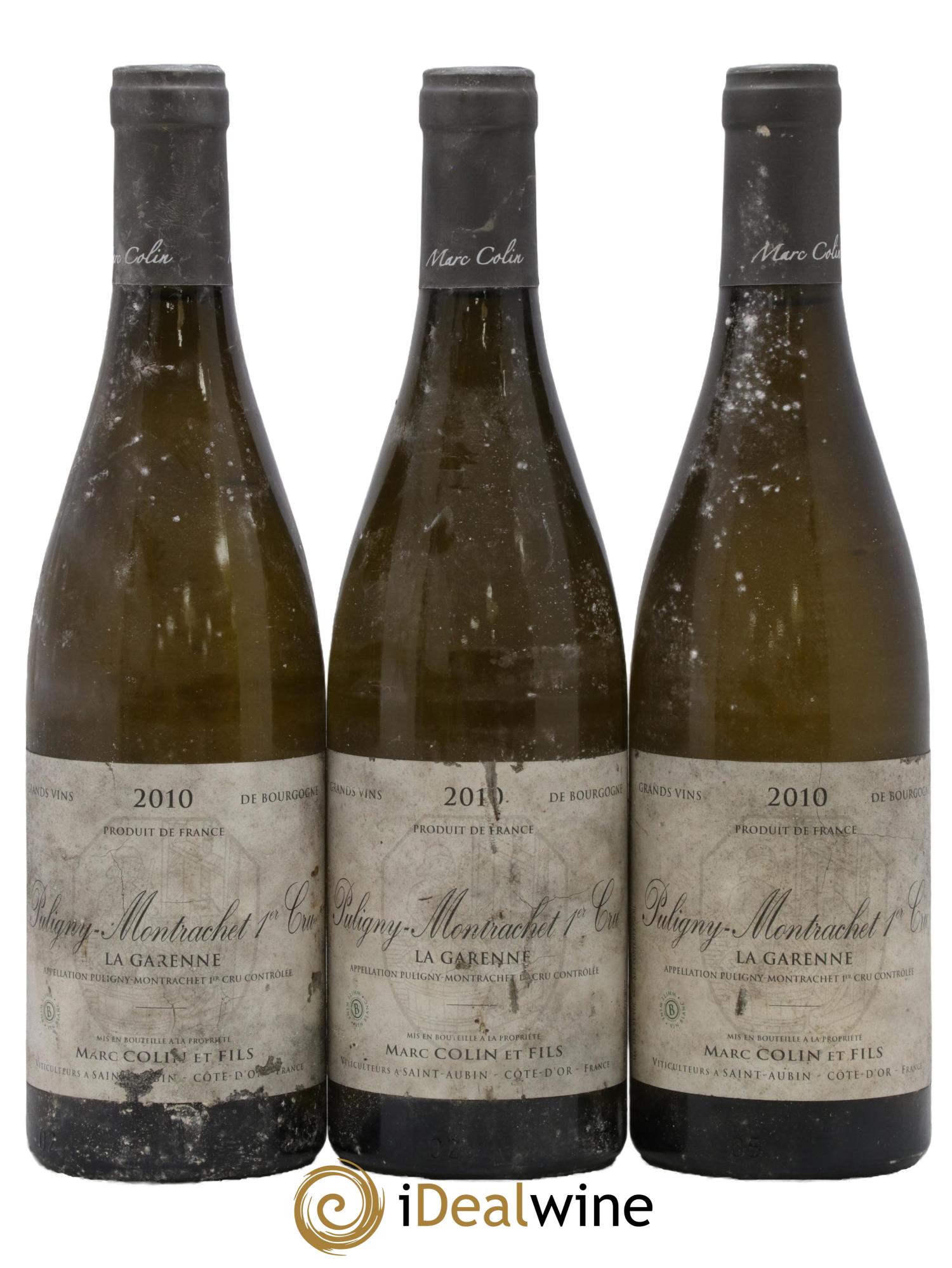 Puligny-Montrachet 1er Cru La Garenne Marc Colin & Fils 2010 - Lot de 3 bouteilles - 0