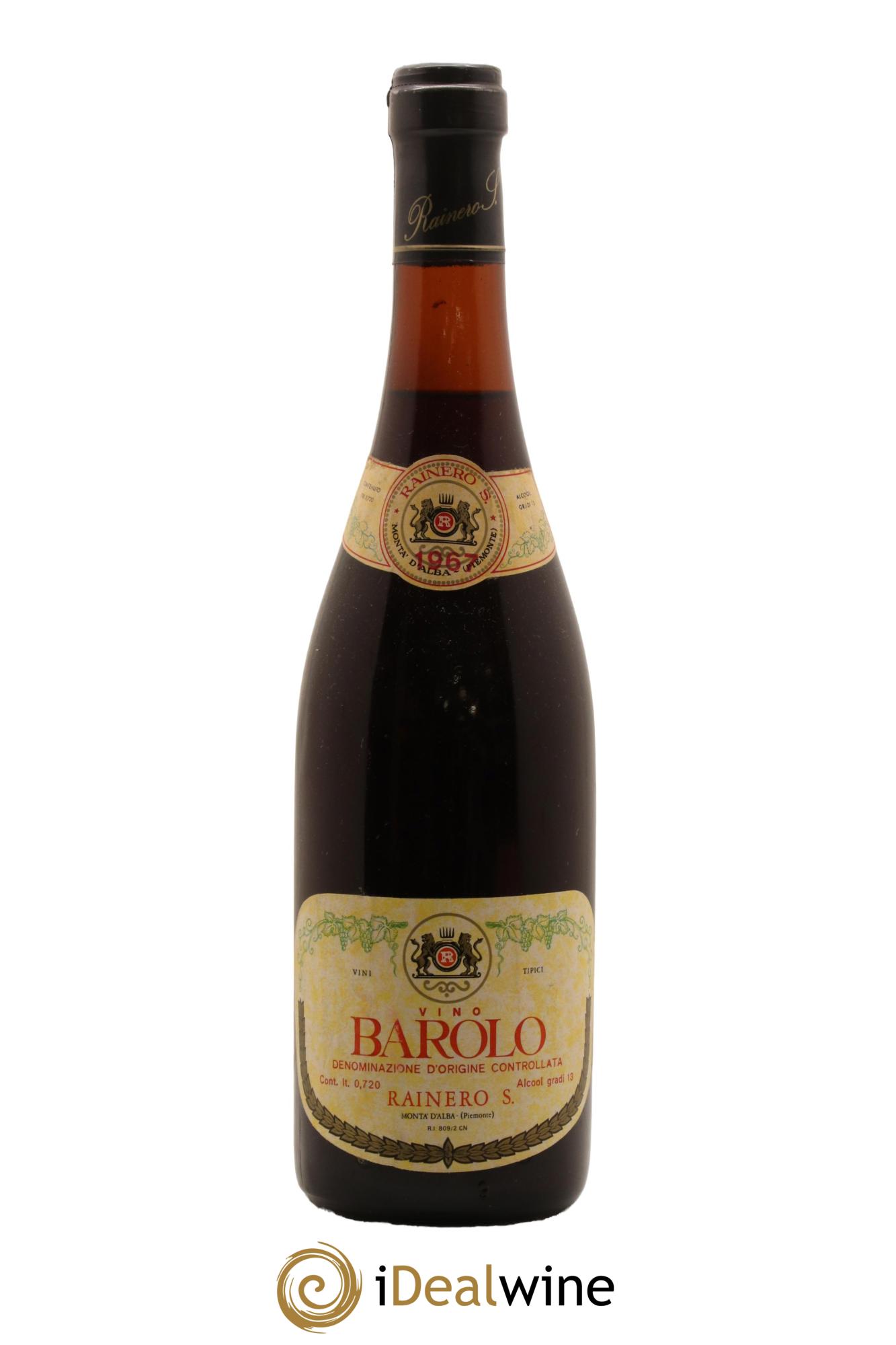 Barolo Rainero 1967 - Lot de 1 bouteille - 0