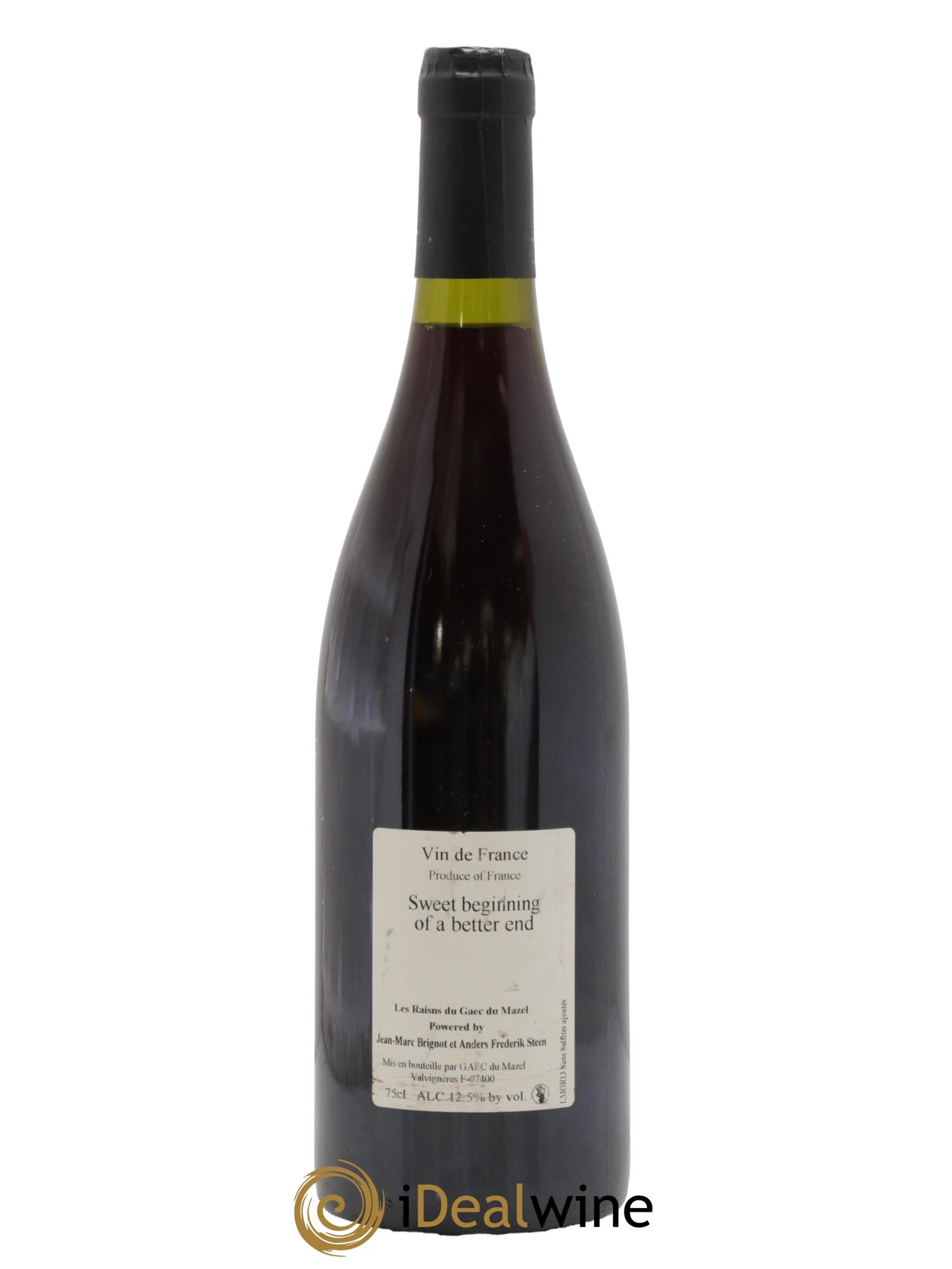 Vin de France Sweet beginning of a better end - Jean-Marc Brignot And Frederik Steen 2013 - Lot of 1 bottle - 0