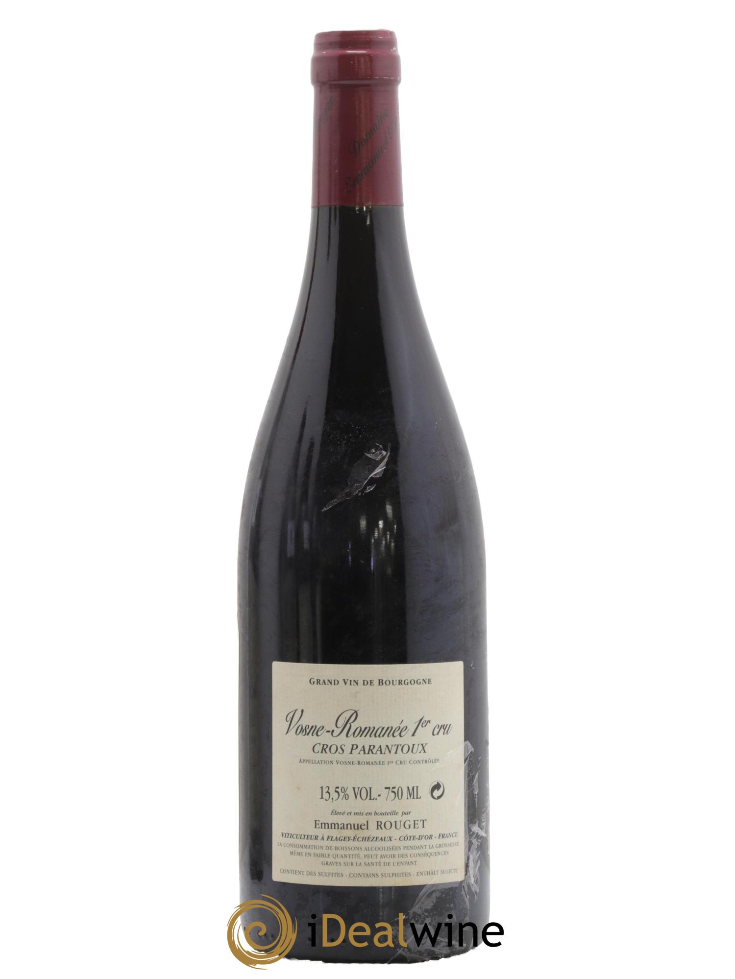 Vosne-Romanée 1er Cru Cros Parantoux Emmanuel Rouget 2014 - Lot de 1 bouteille - 1