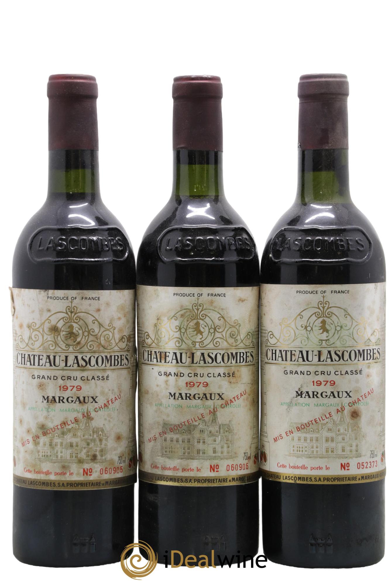 Château Lascombes 2ème Grand Cru Classé 1979 - Lot de 3 bouteilles - 0